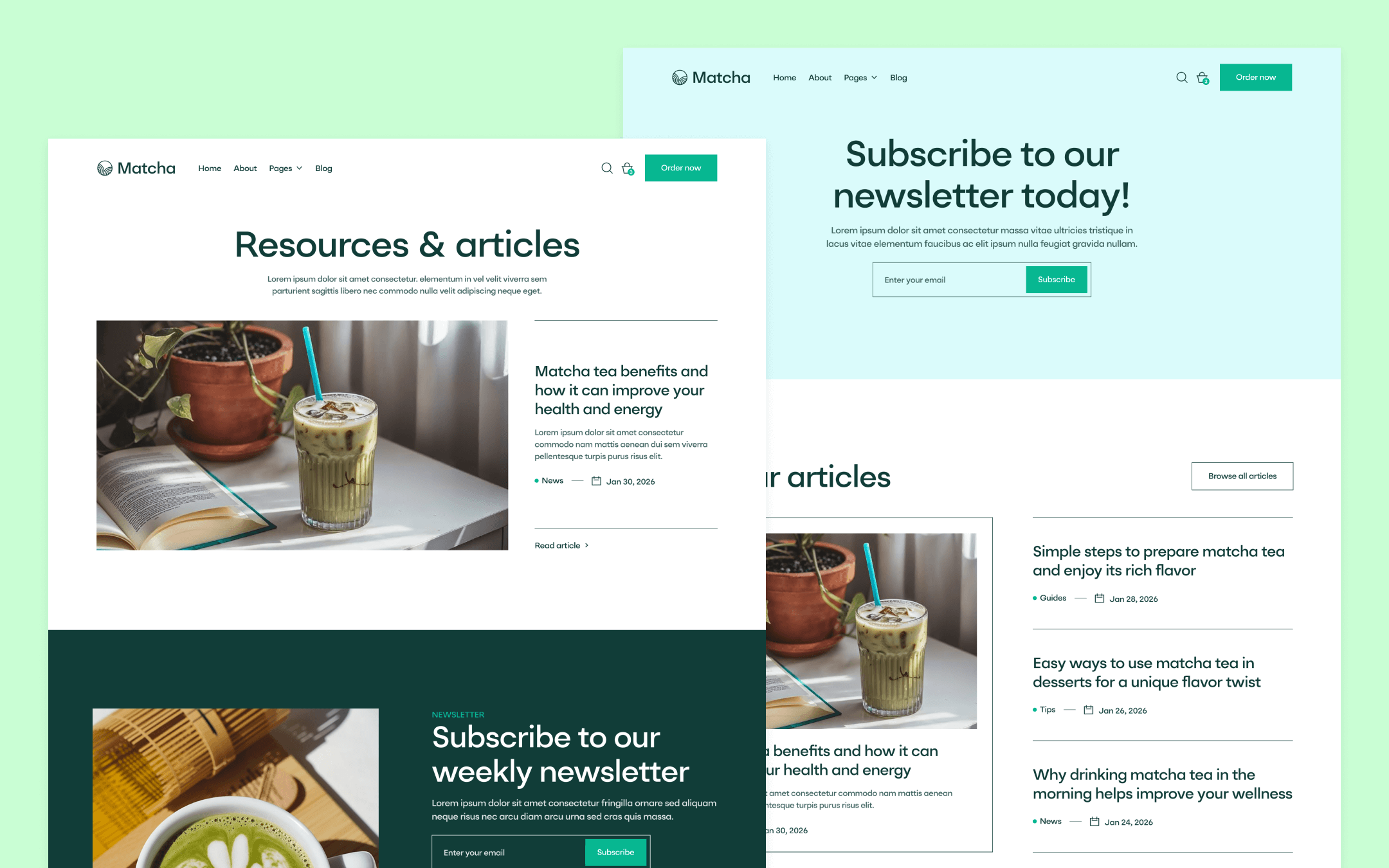 Matcha Webflow Template
