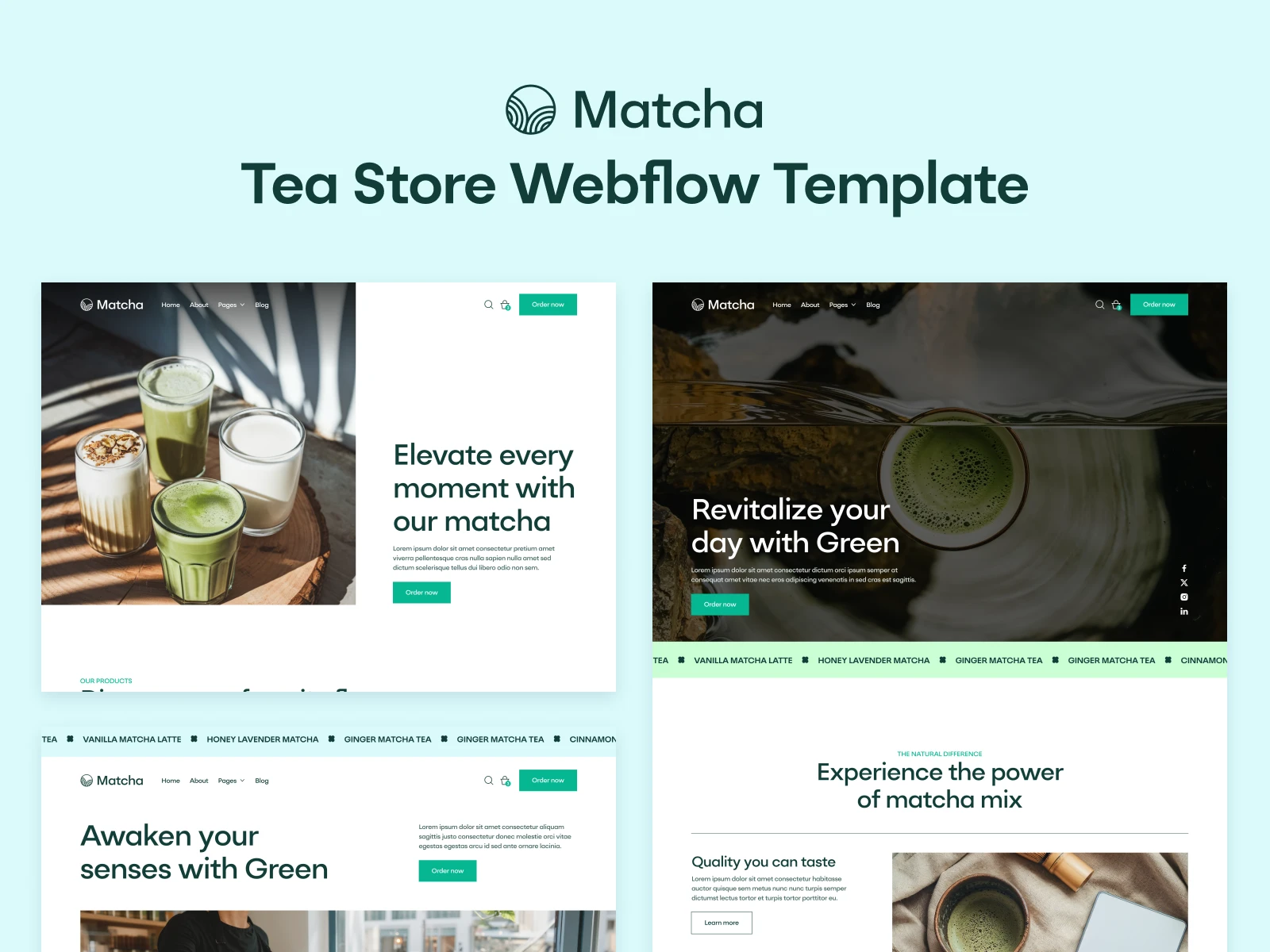 Tea Store Webflow Template