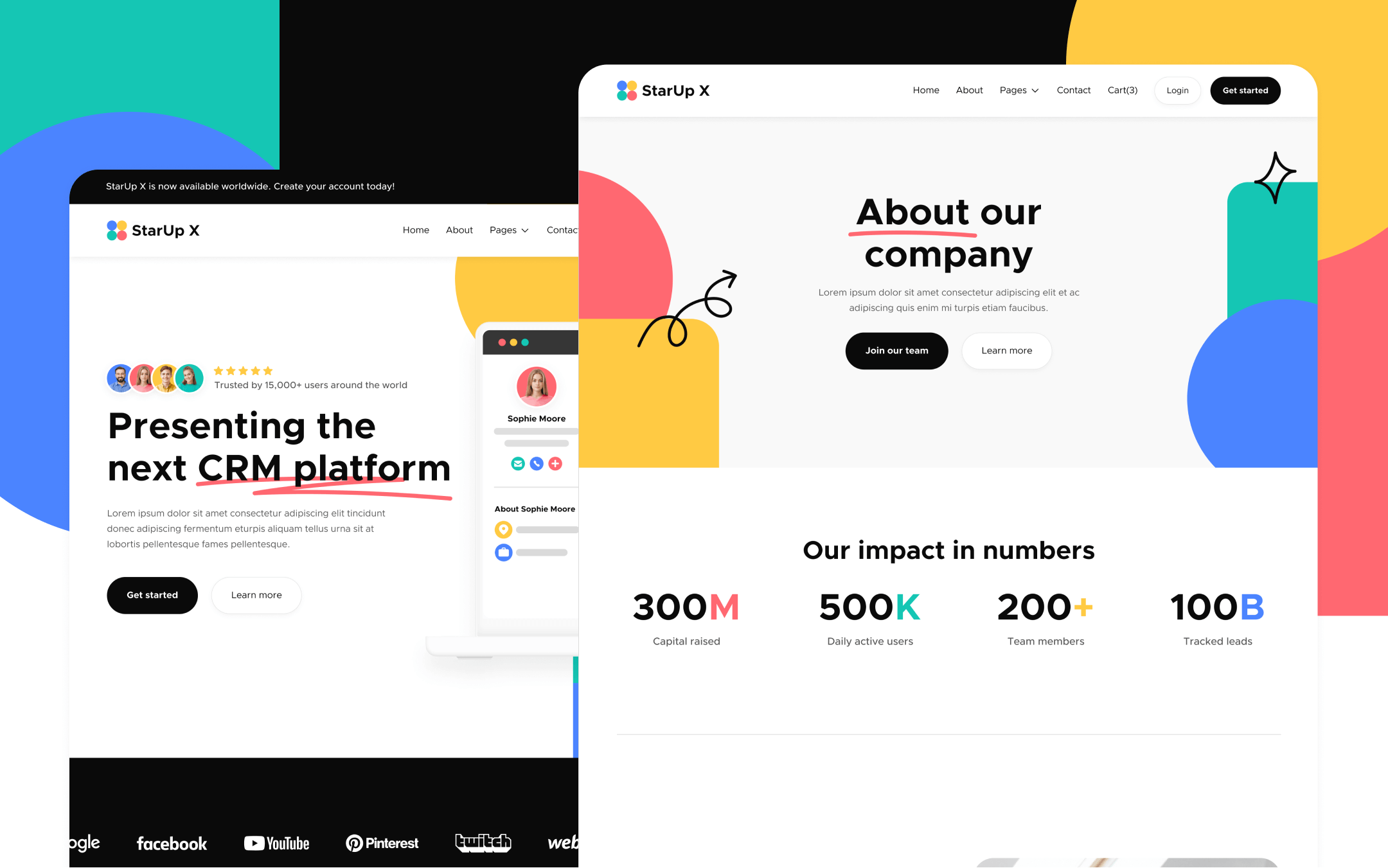 StarUp X Webflow Template