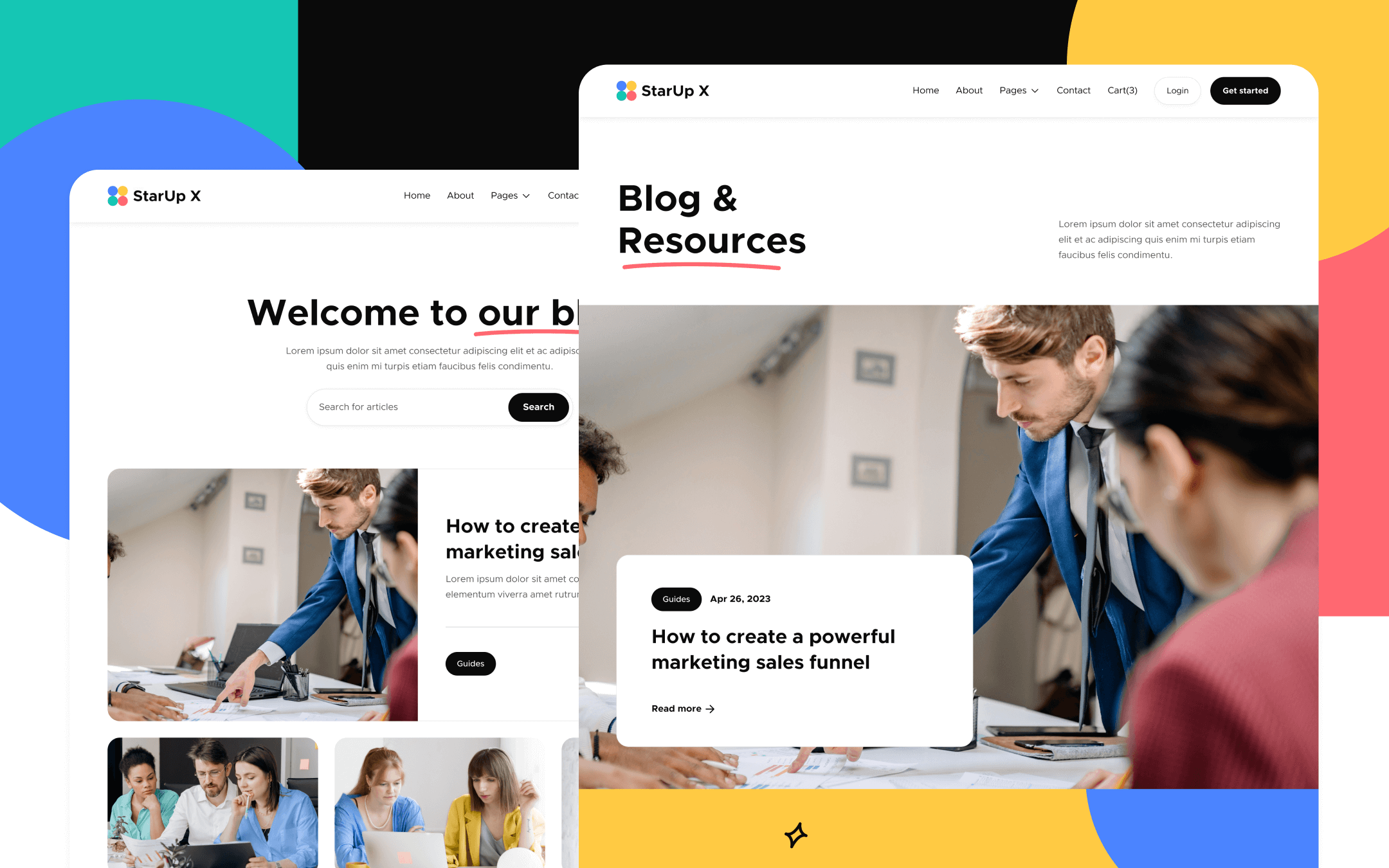 StarUp X Webflow Template
