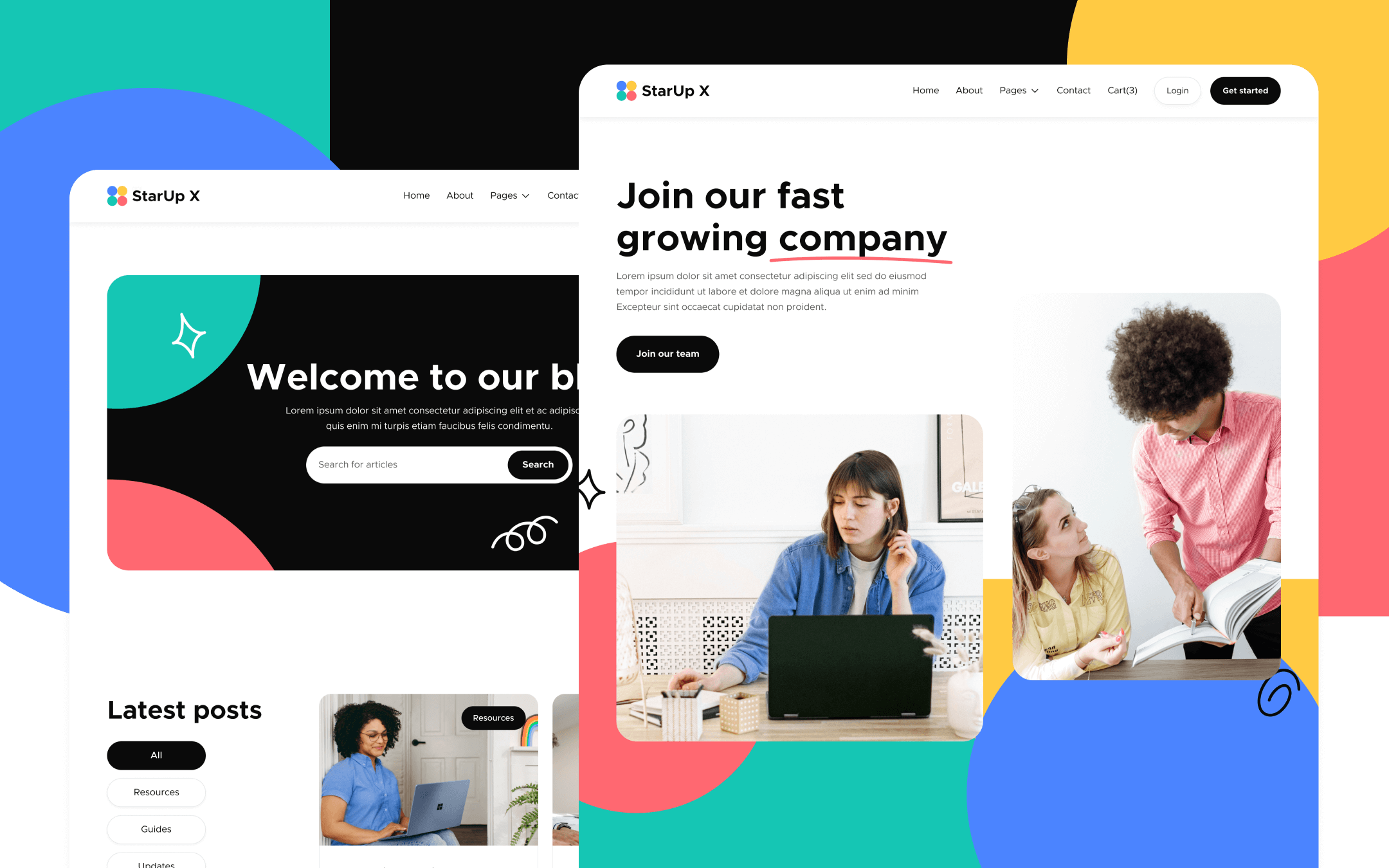 StarUp X Webflow Template