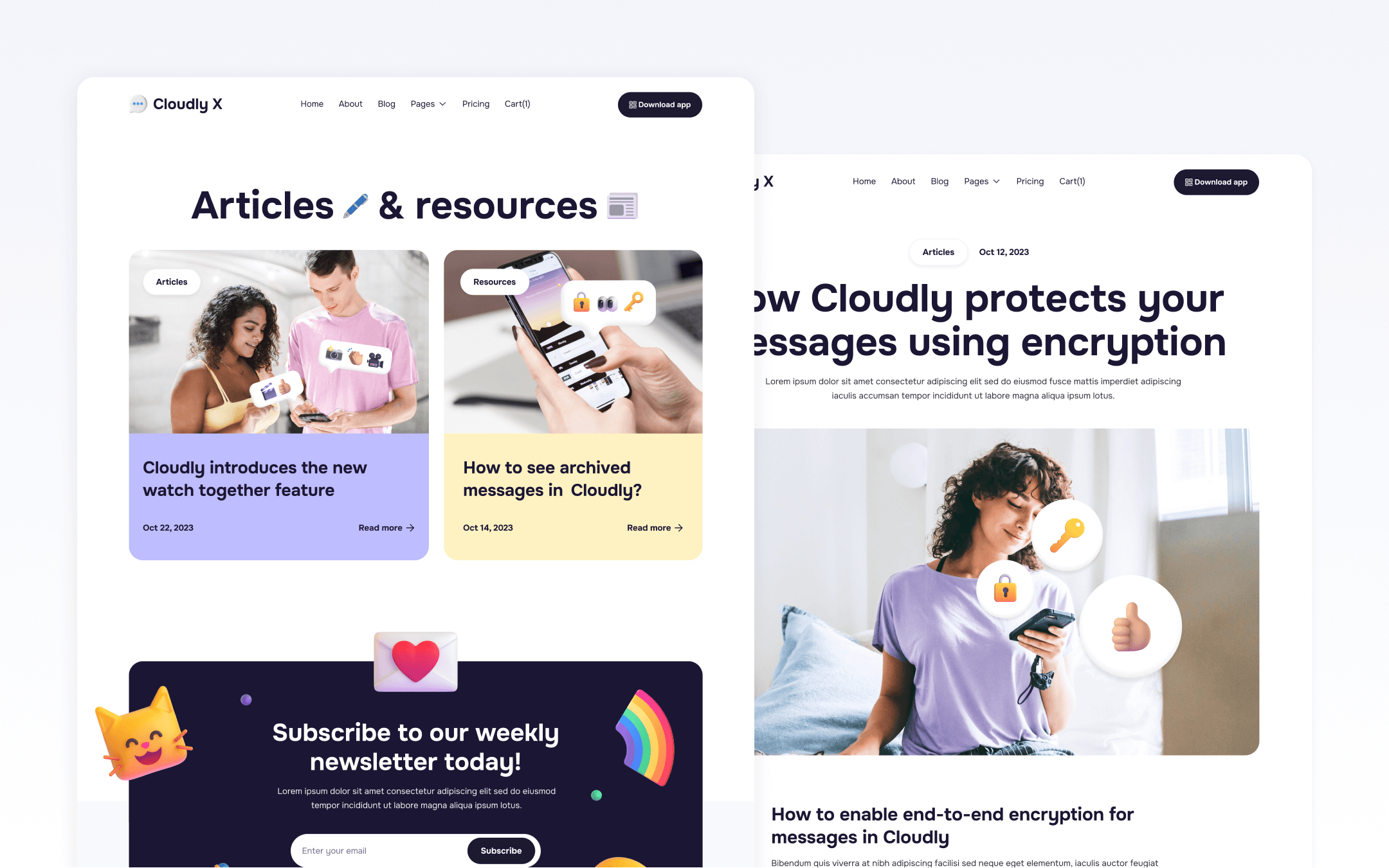 Cloudly X Webflow Template