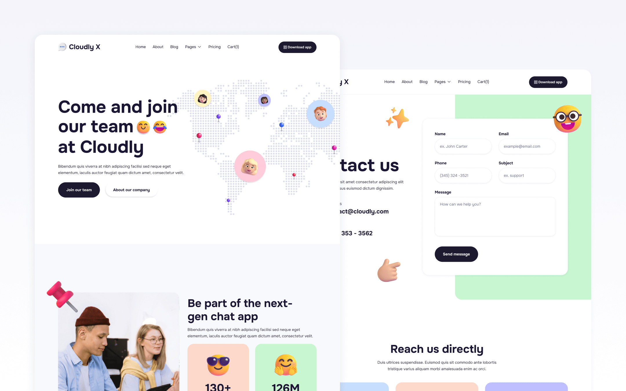 Cloudly X Webflow Template