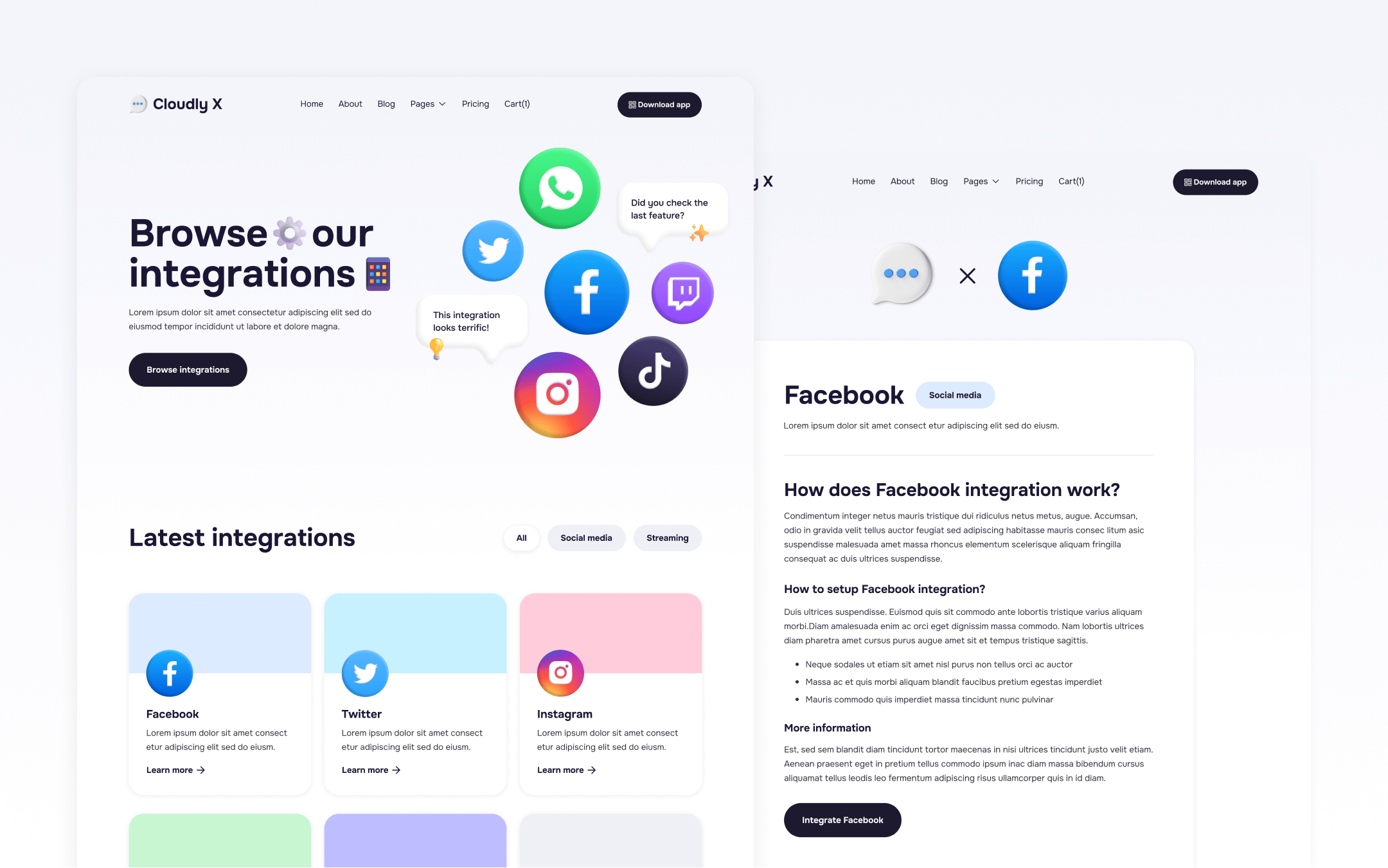 Cloudly X Webflow Template