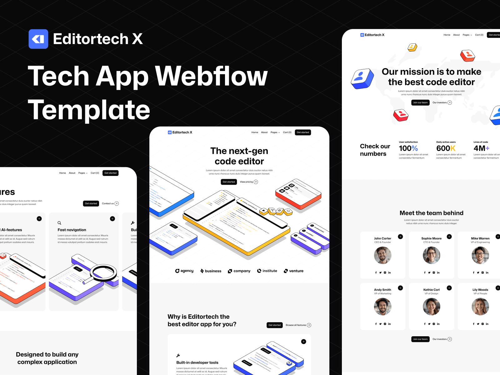 Tech App Webflow Template