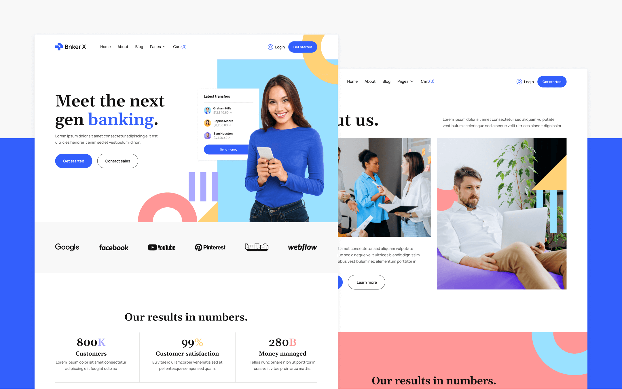 Bnker X Webflow Template