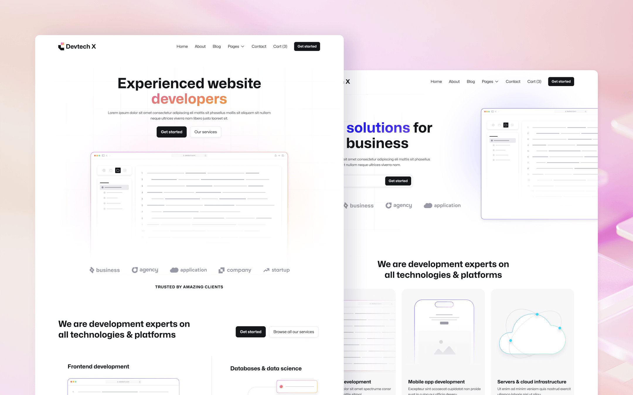Devtech X Webflow Template
