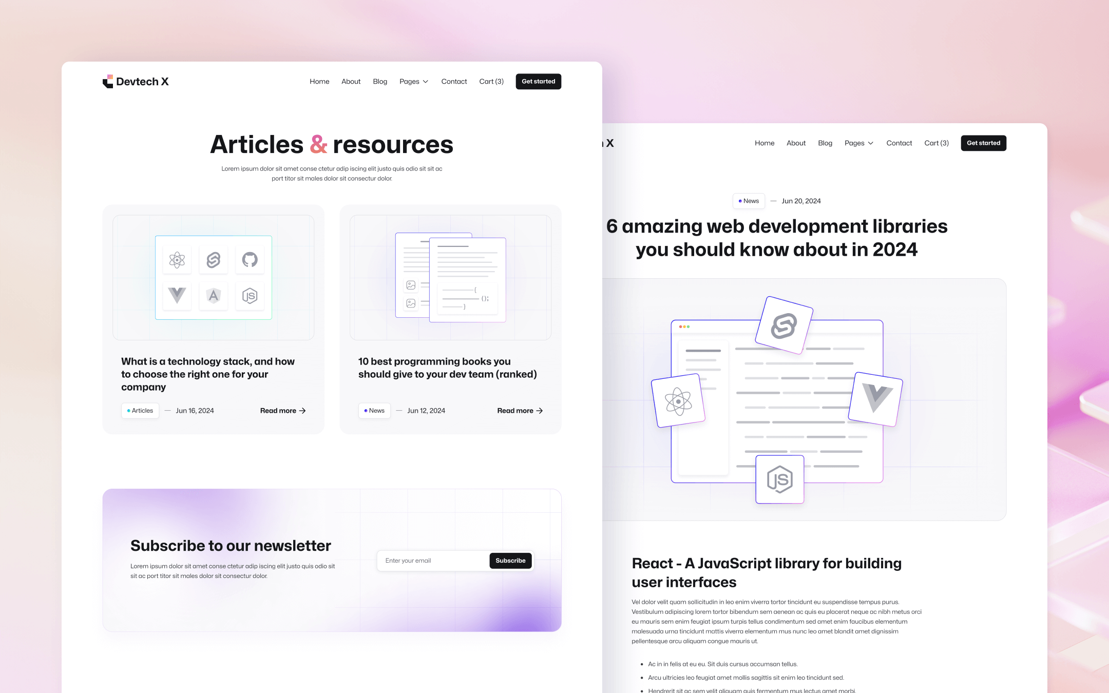 Devtech X Webflow Template