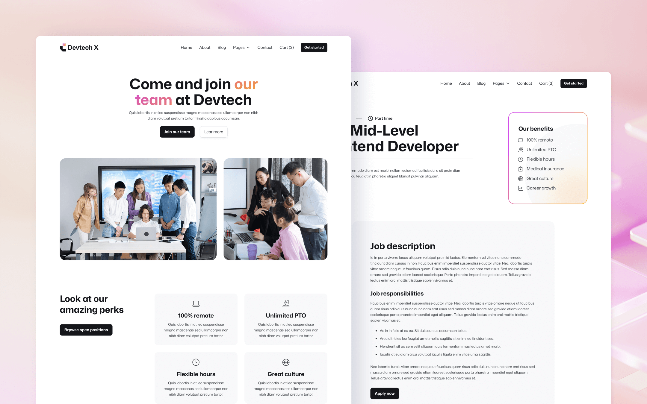 Devtech X Webflow Template