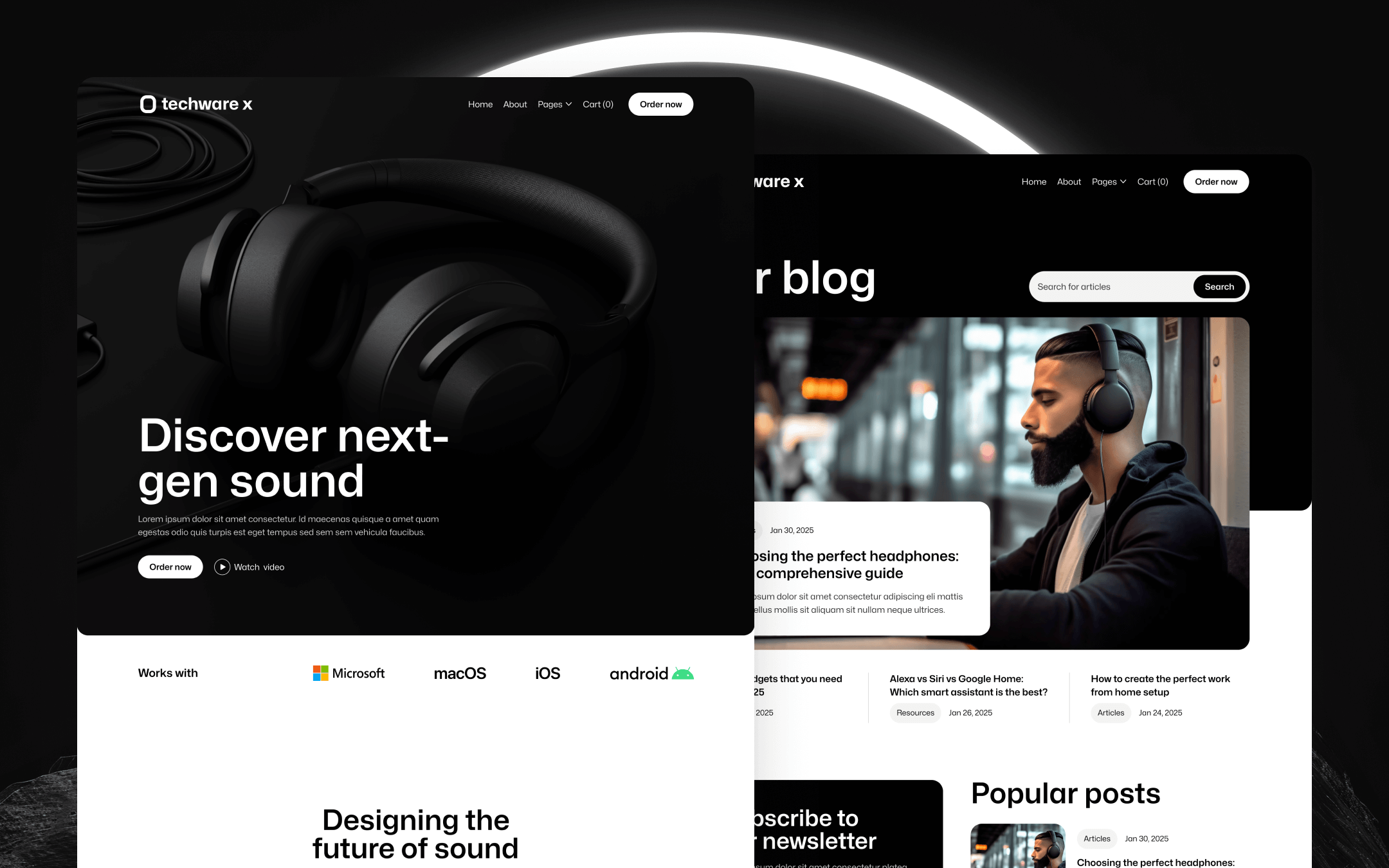 Techware X Webflow Template