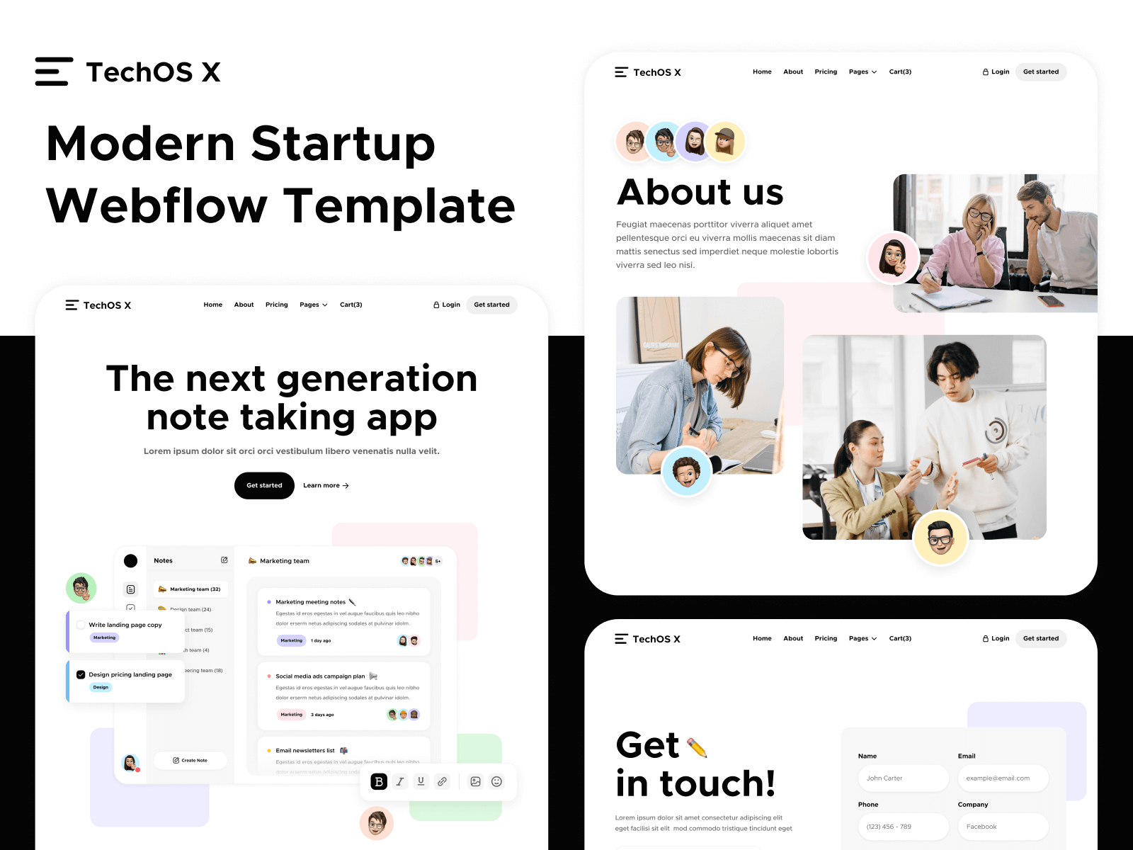 Modern Startup Webflow Template
