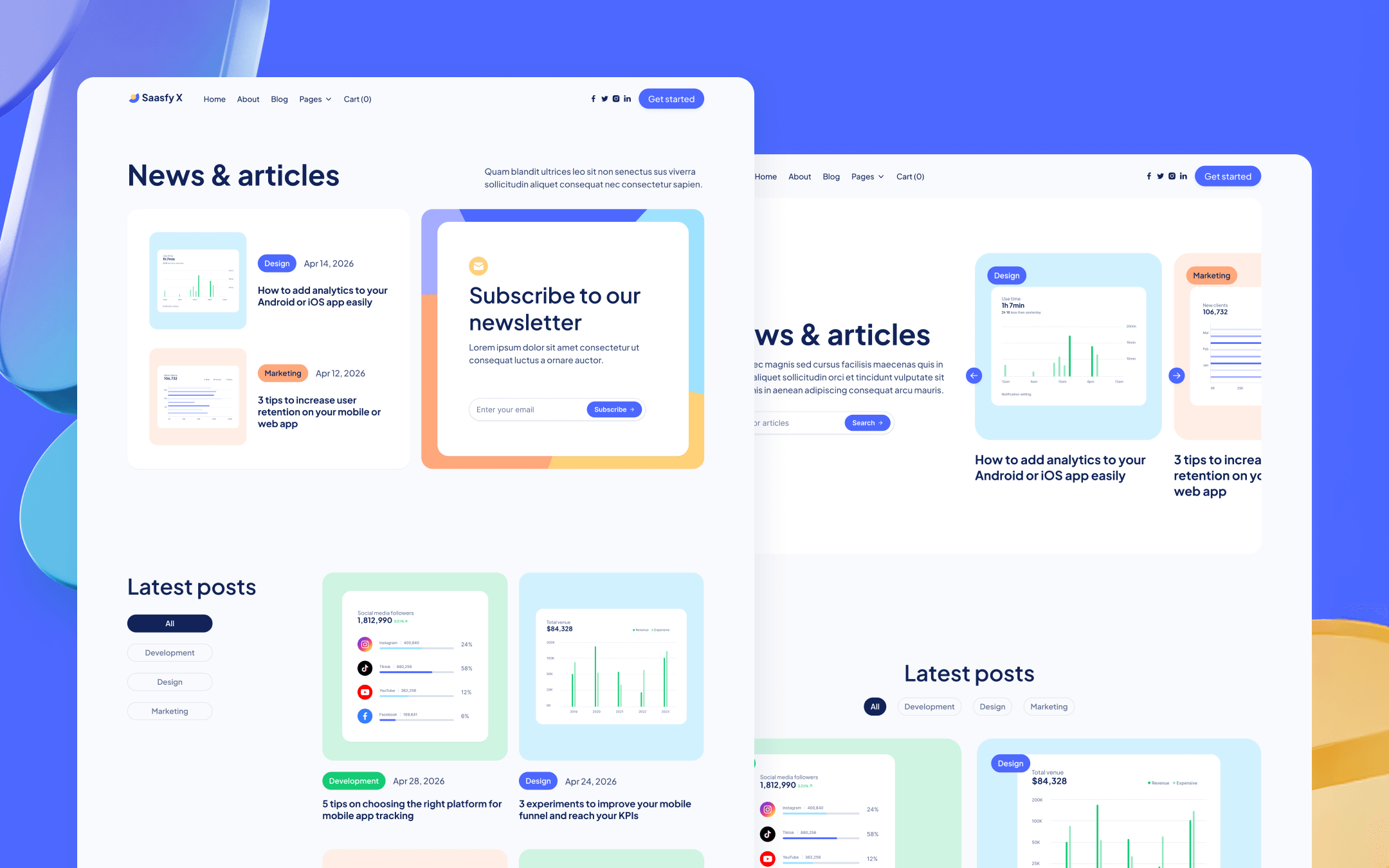 Saasfy X Webflow Template