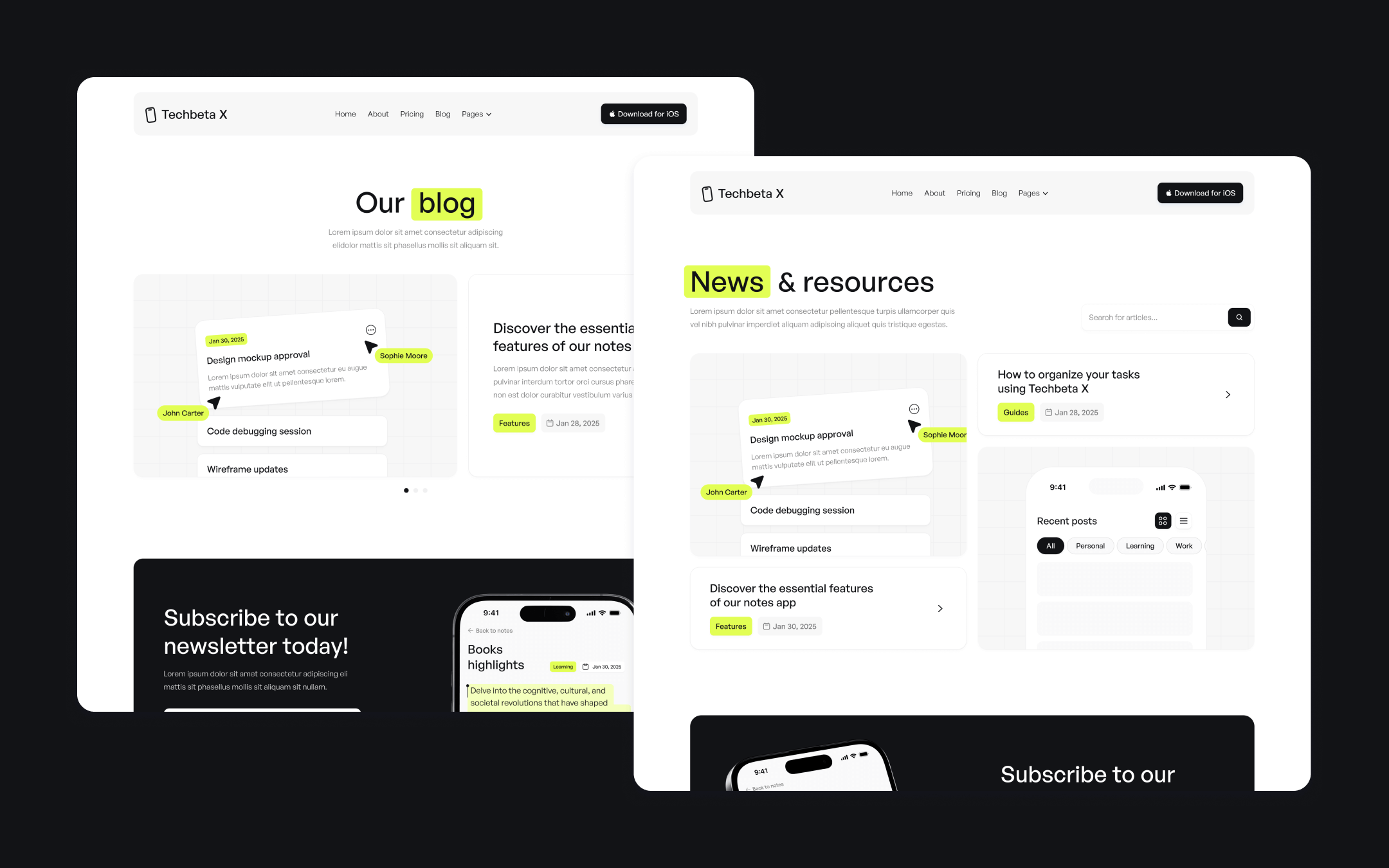 Techbeta X Webflow Template