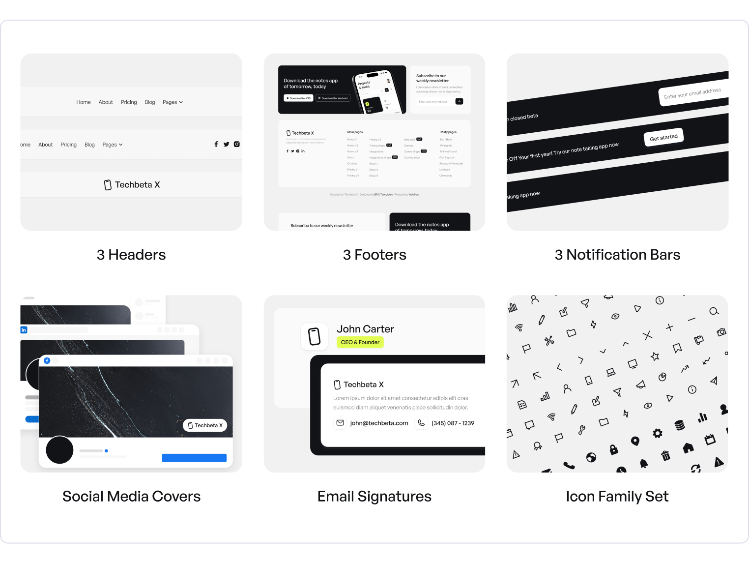 Techbeta X - Technology App Webflow Template Benefits