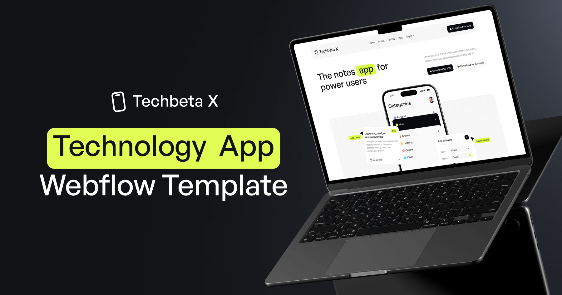 Technology App Webflow Template