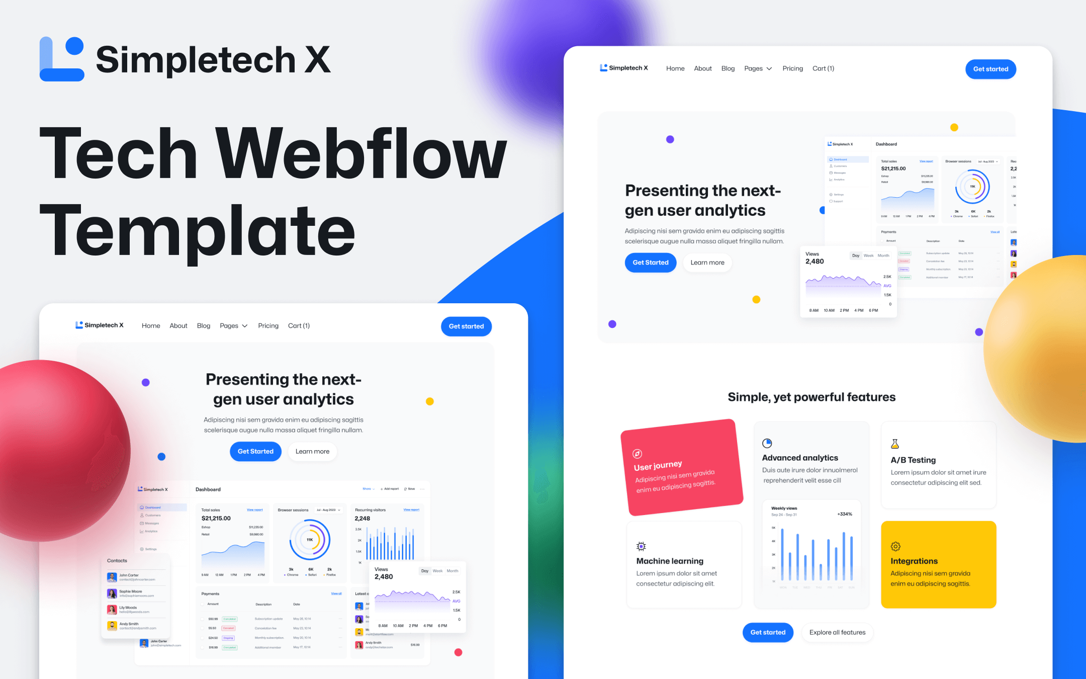 Technology SaaS Webflow Template