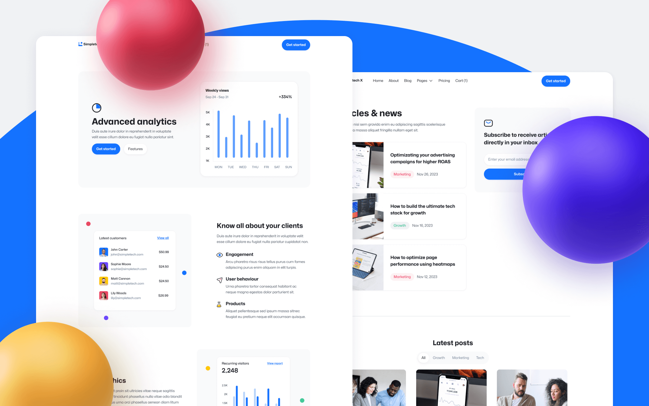 Simpletech X Webflow Template