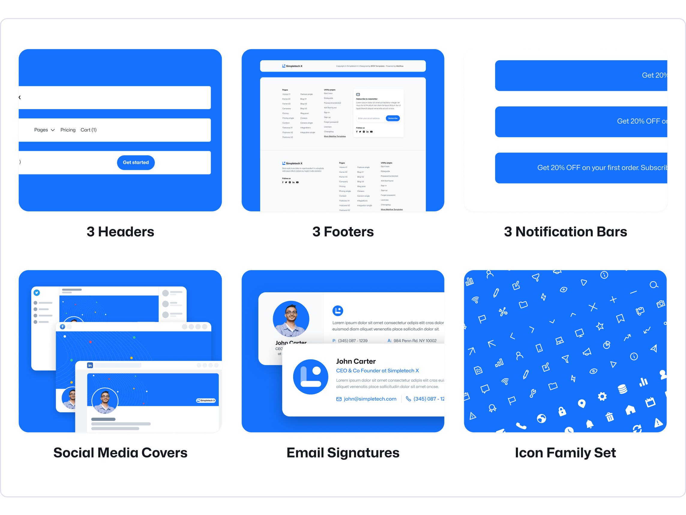 Simpletech X | Tech Webflow Template Benefits