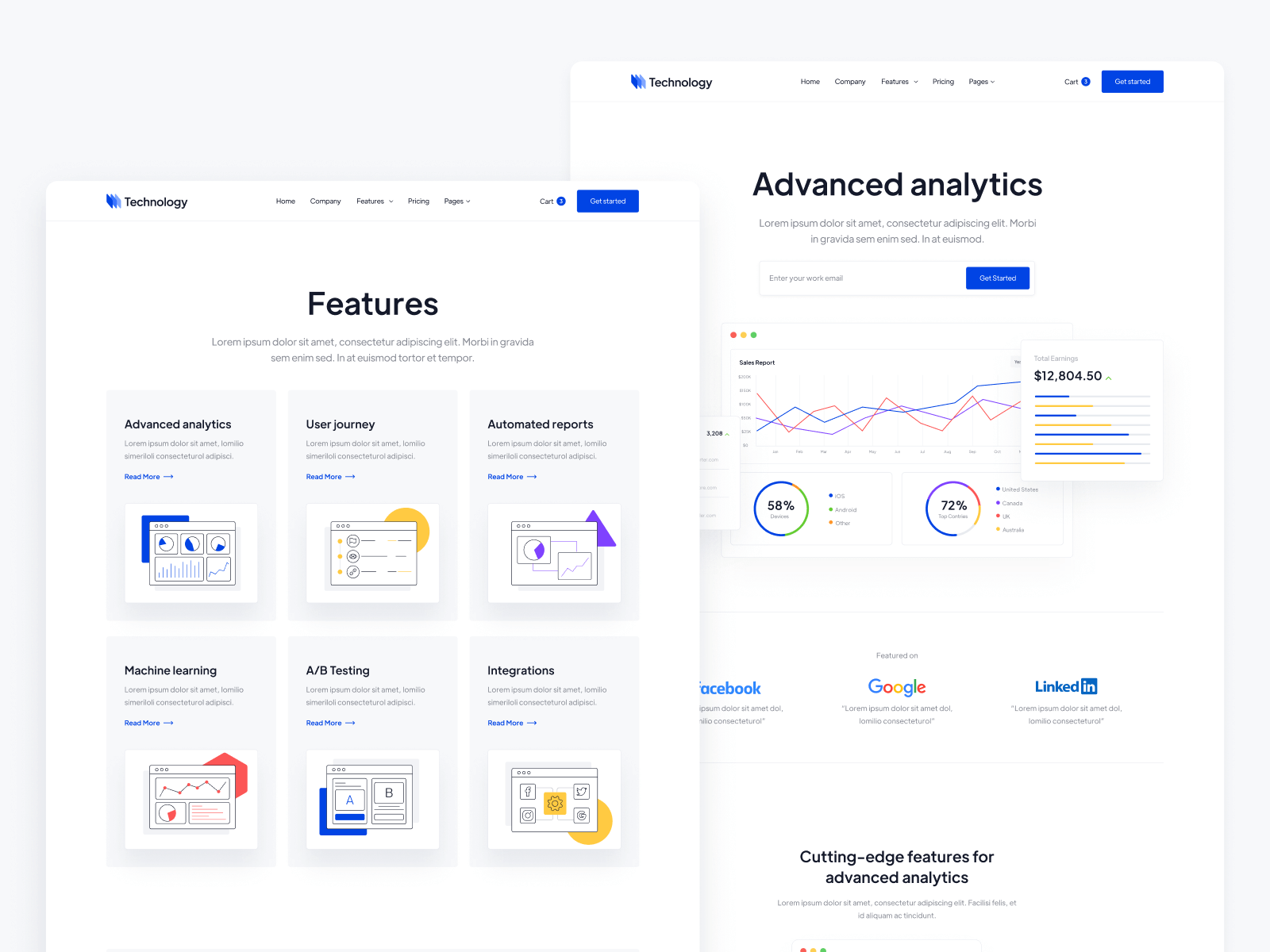 Webflow Template for Technology Startups