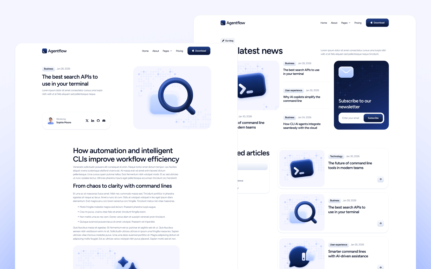 Agentflow Webflow Template