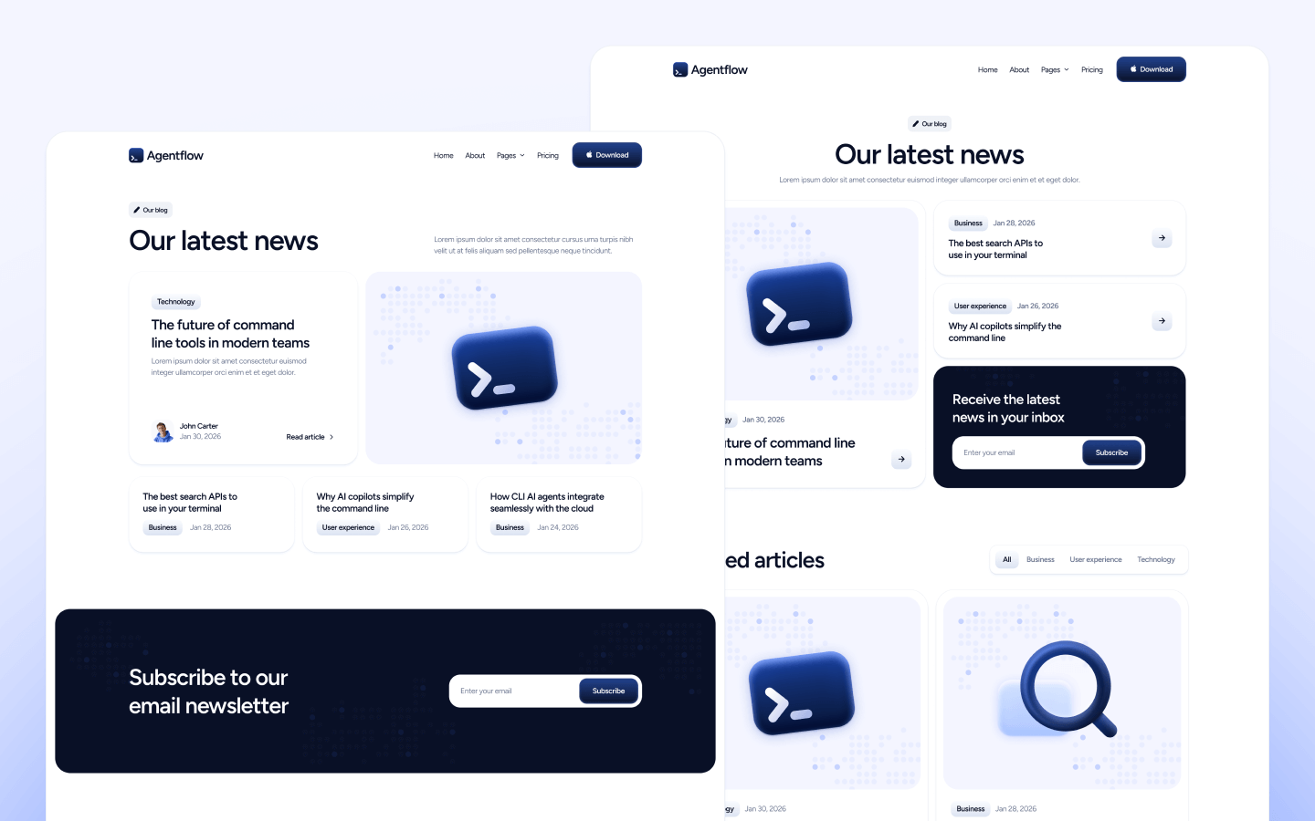 Agentflow Webflow Template
