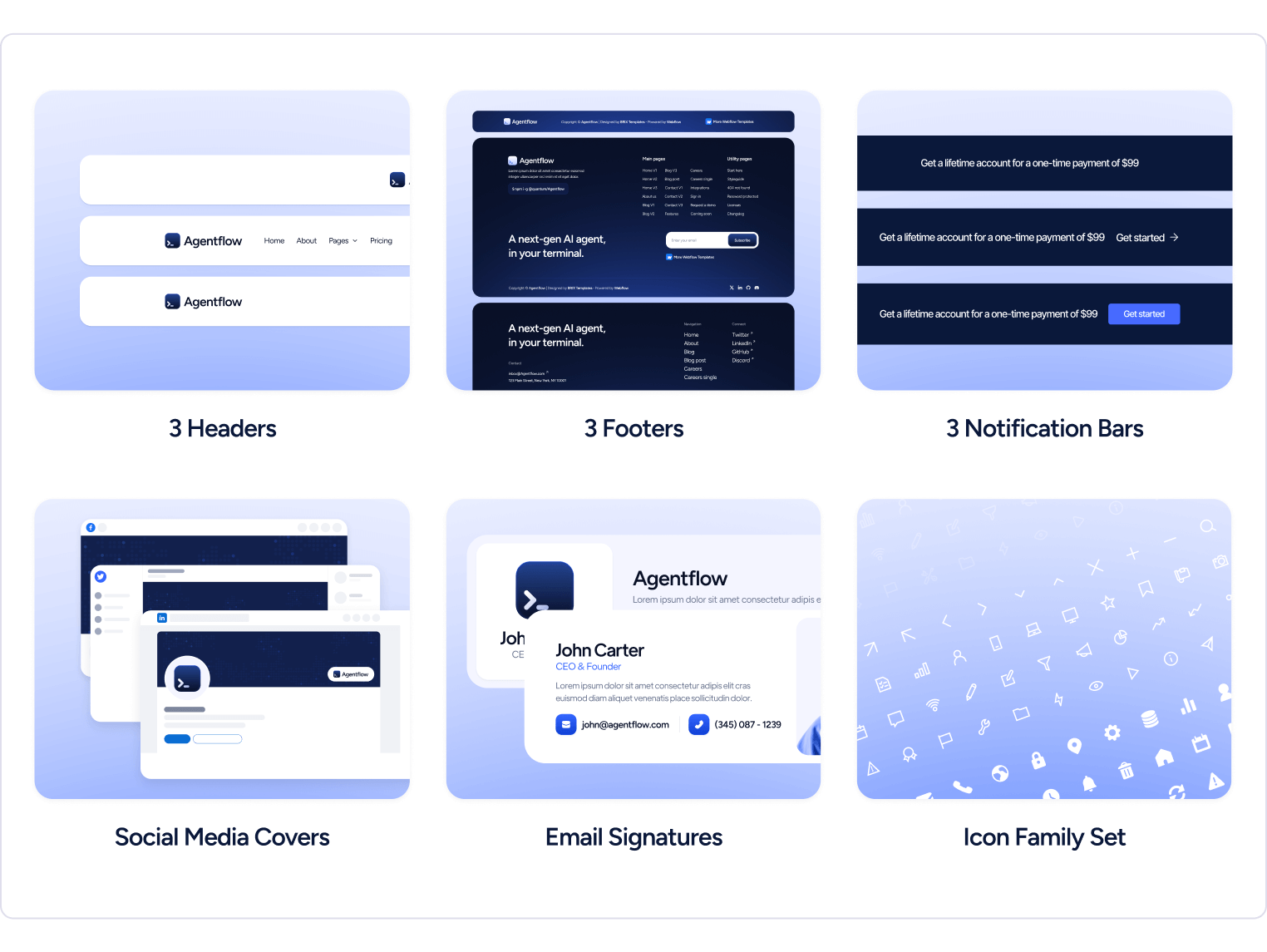 Agentflow - AI Coding Agent Webflow Template Benefits
