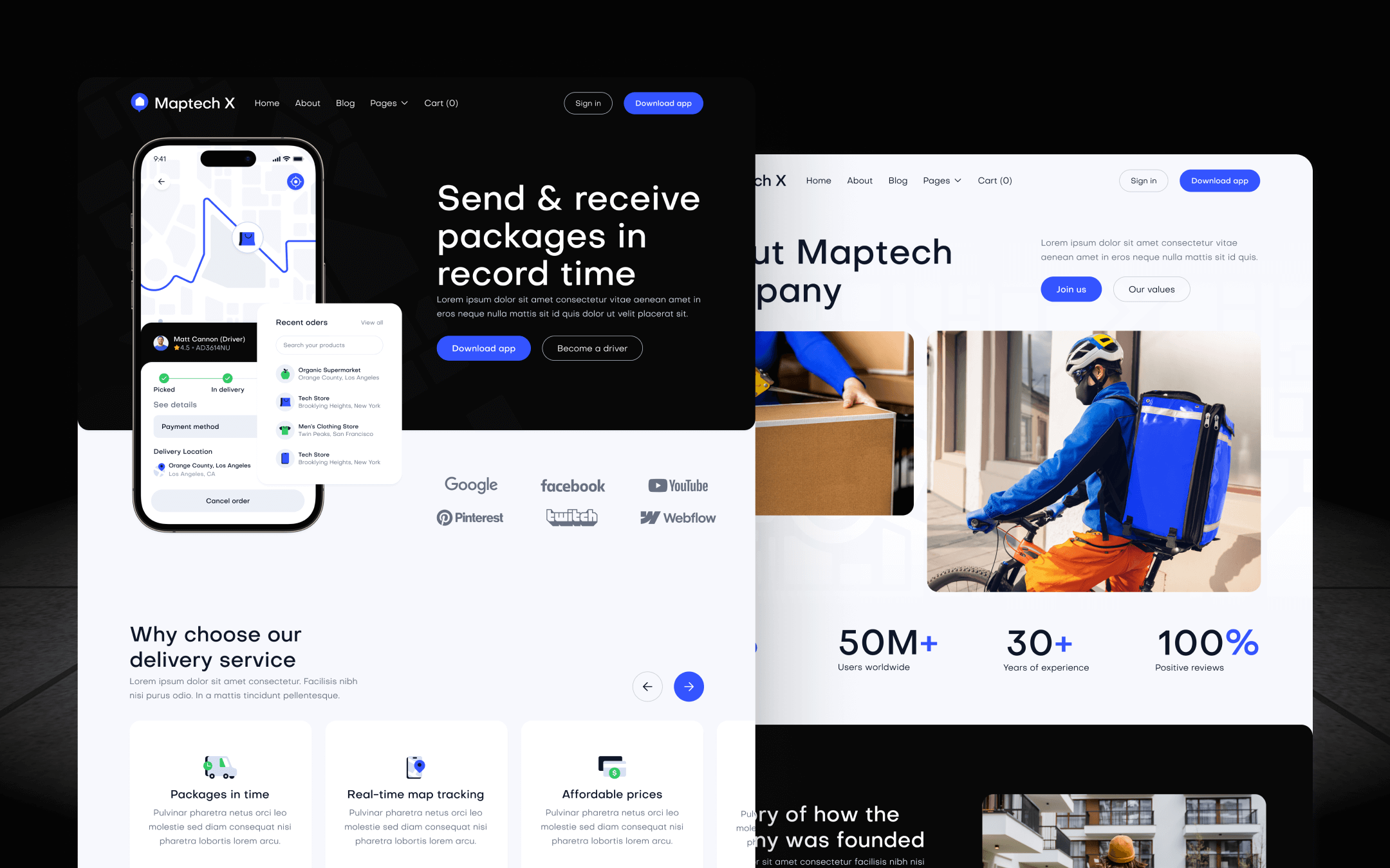 MapTech X Webflow Template