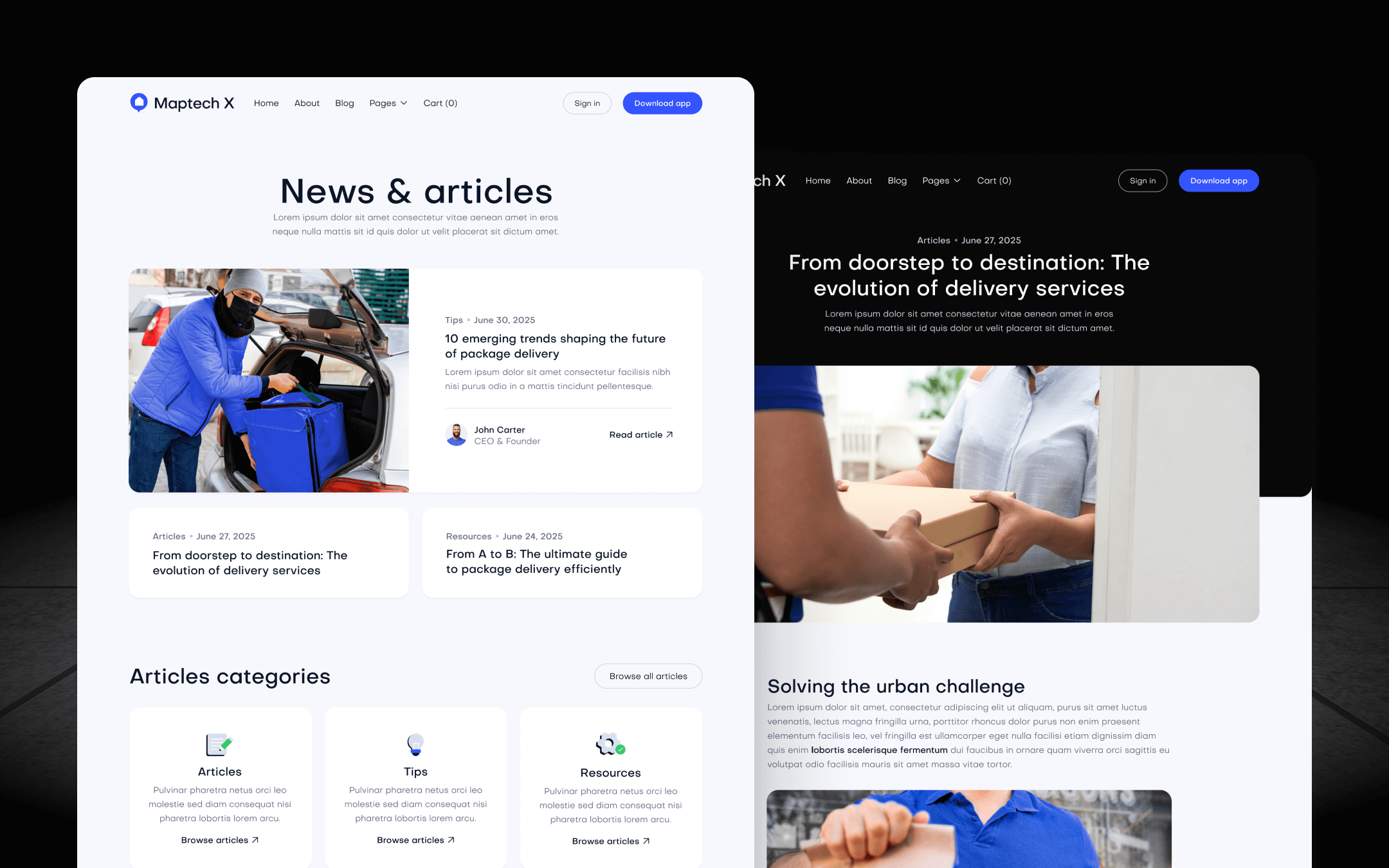 MapTech X Webflow Template