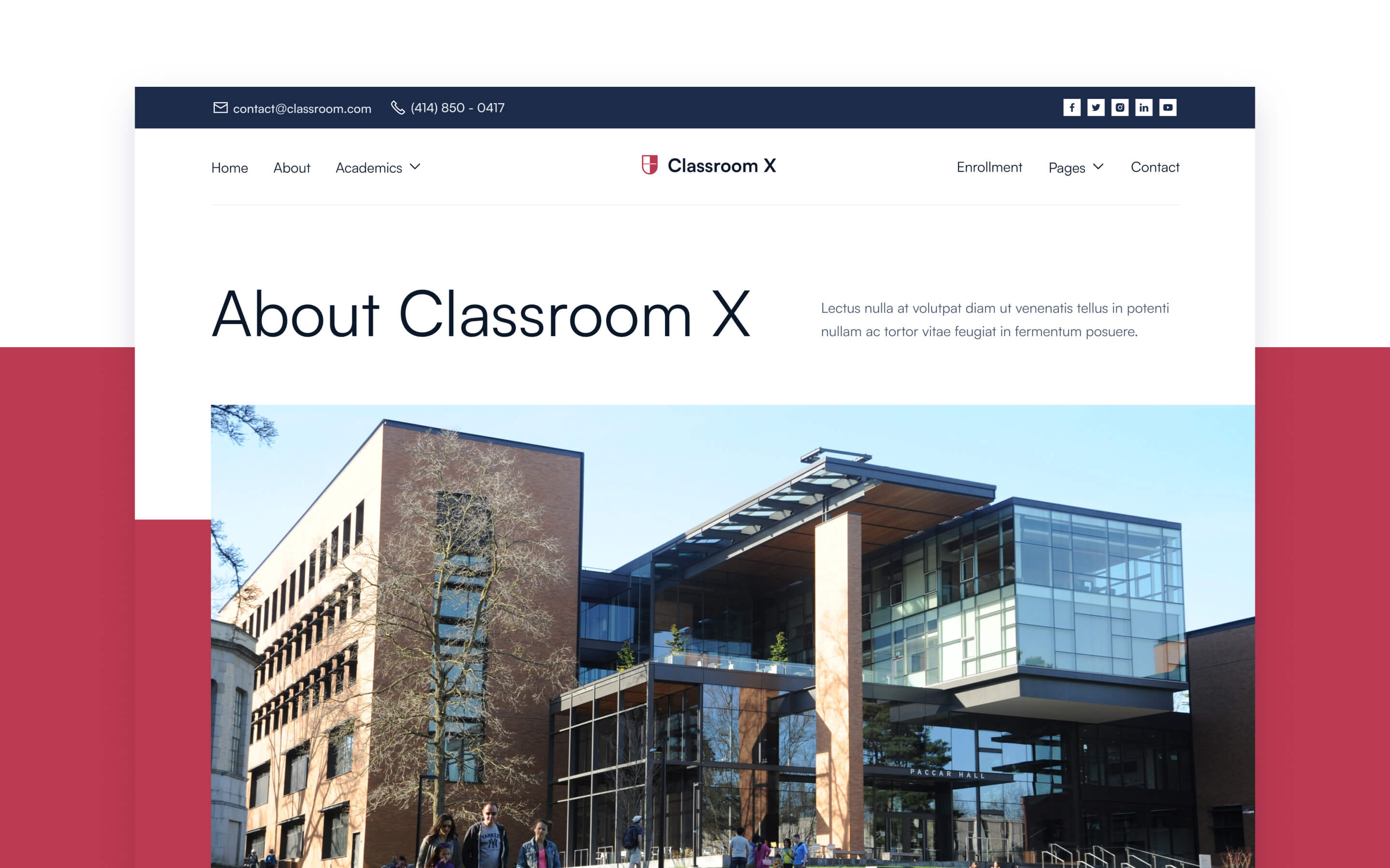 Classrooom X Webflow Template