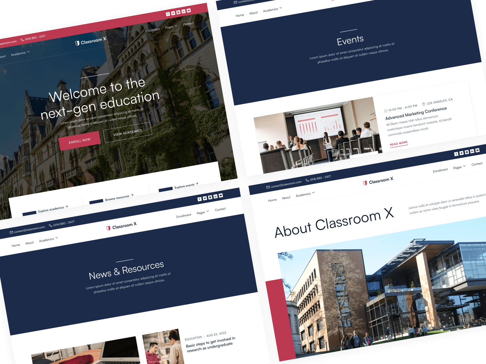 College Webflow Template