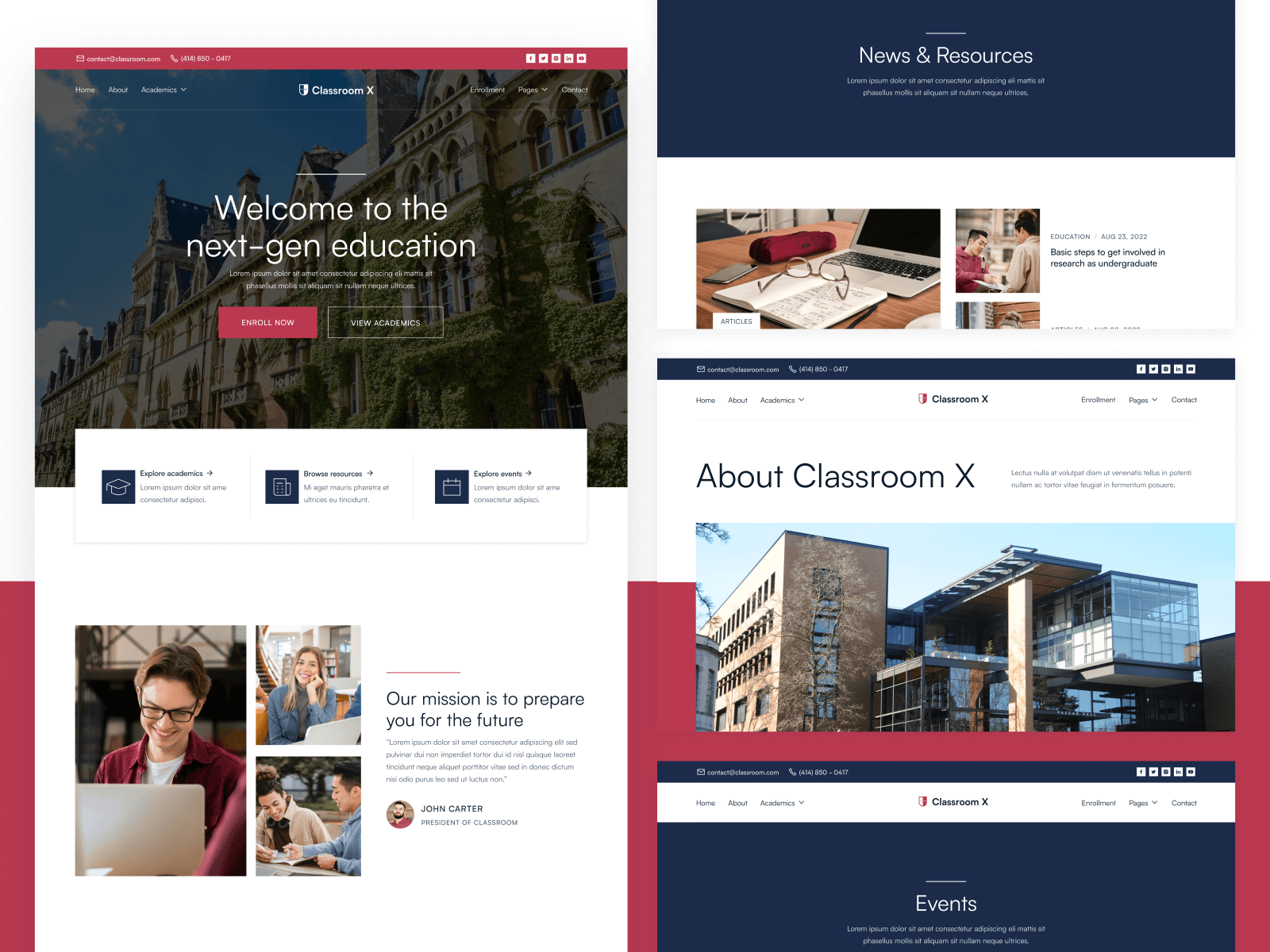 University Webflow Theme