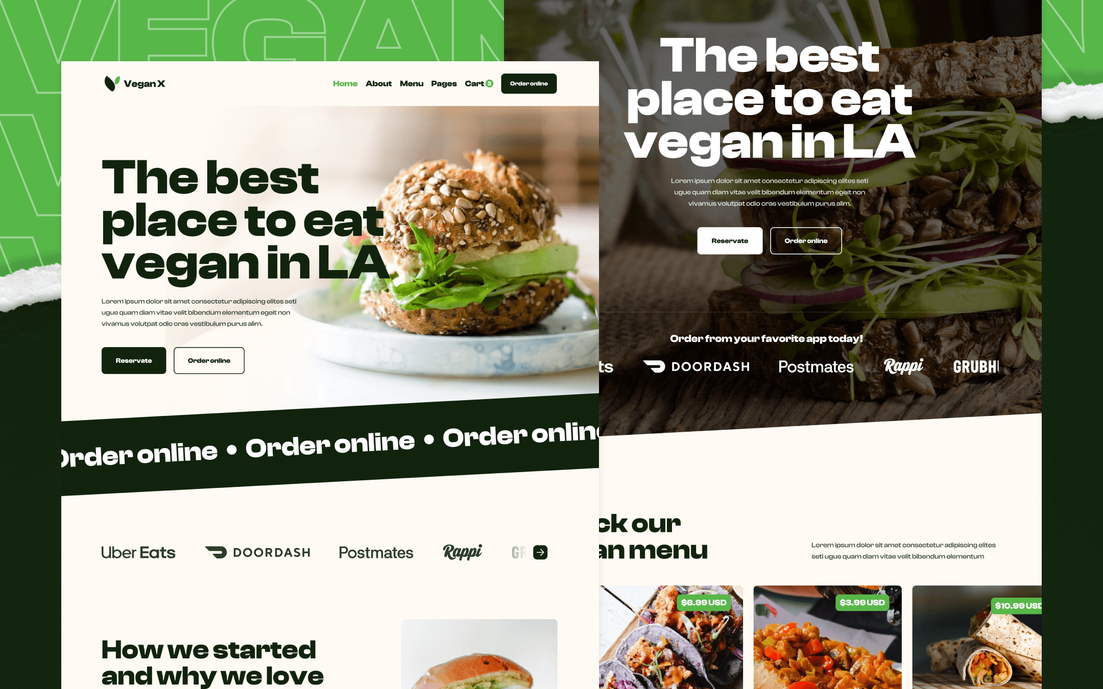 Vegan X Webflow Template