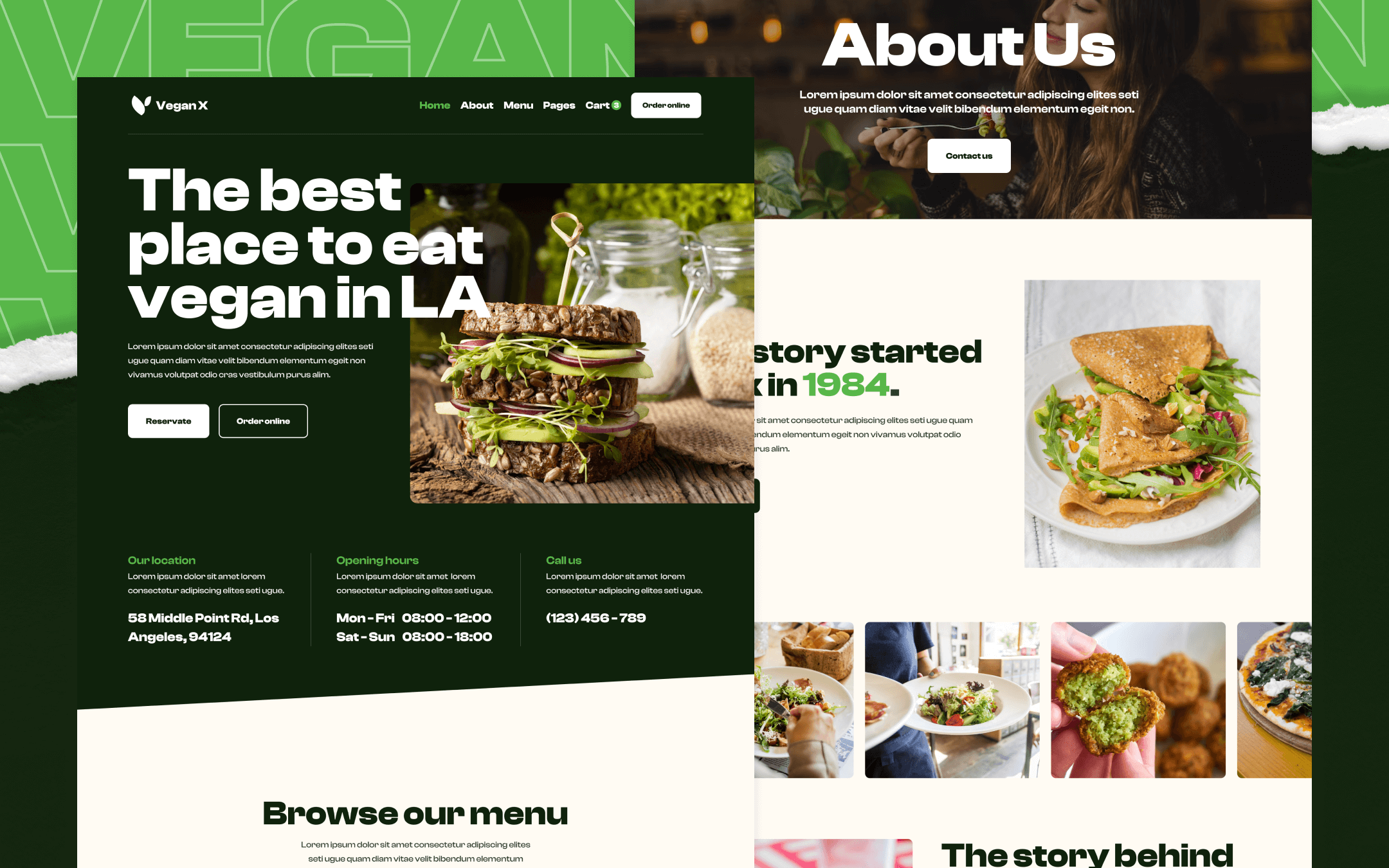 Vegan X Webflow Template