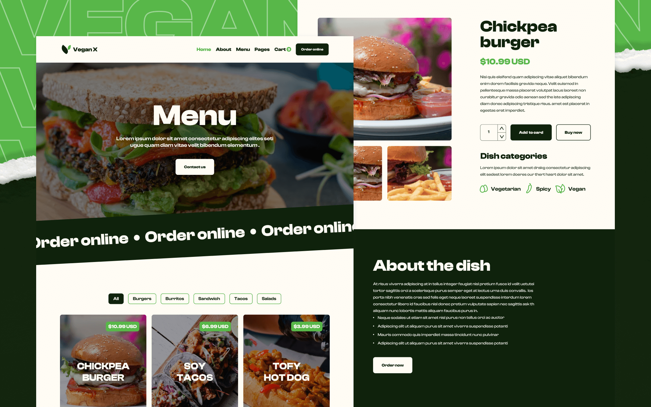 Vegan X Webflow Template