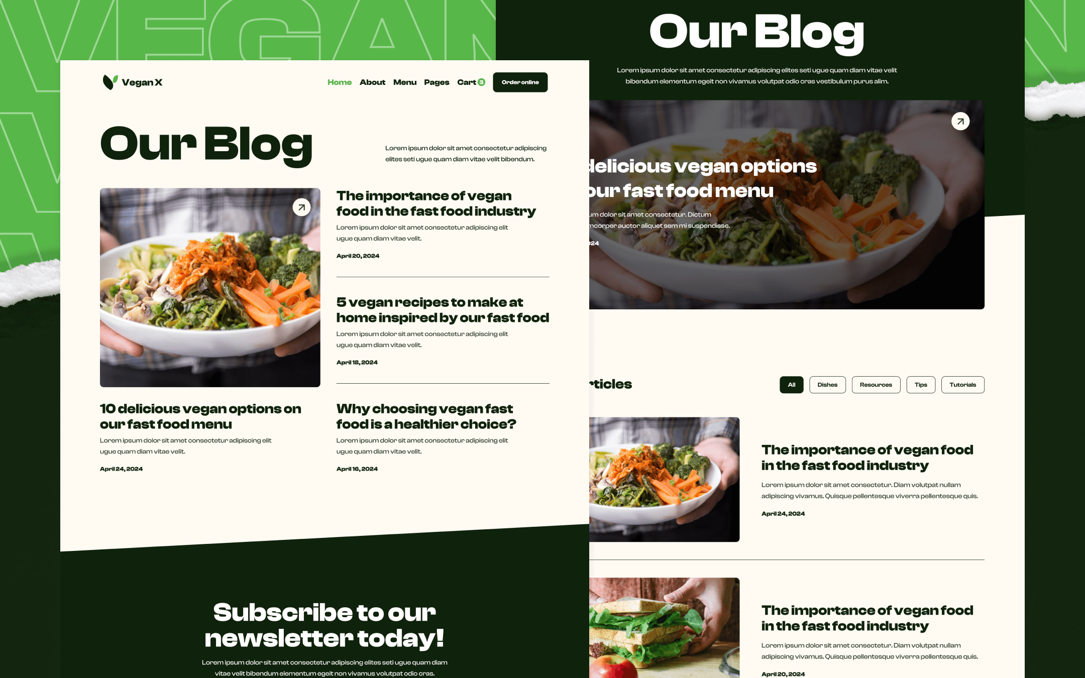 Vegan X Webflow Template