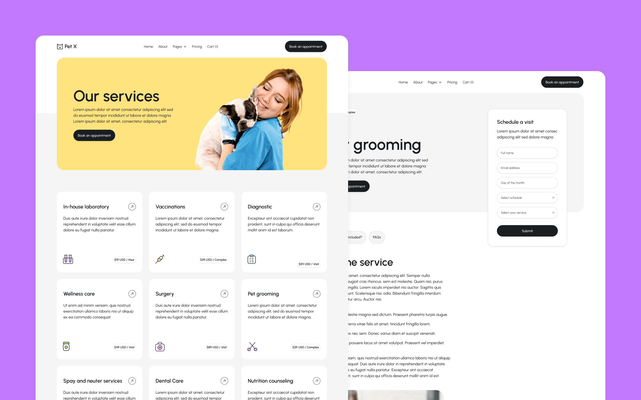 Pet X Webflow Template