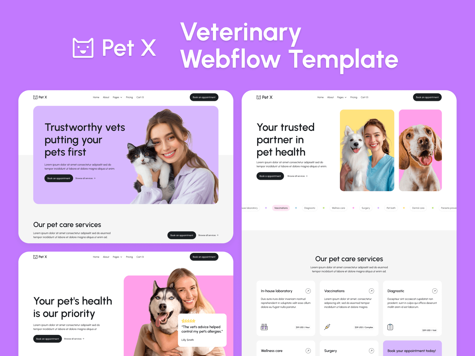 Veterinary Webflow Template