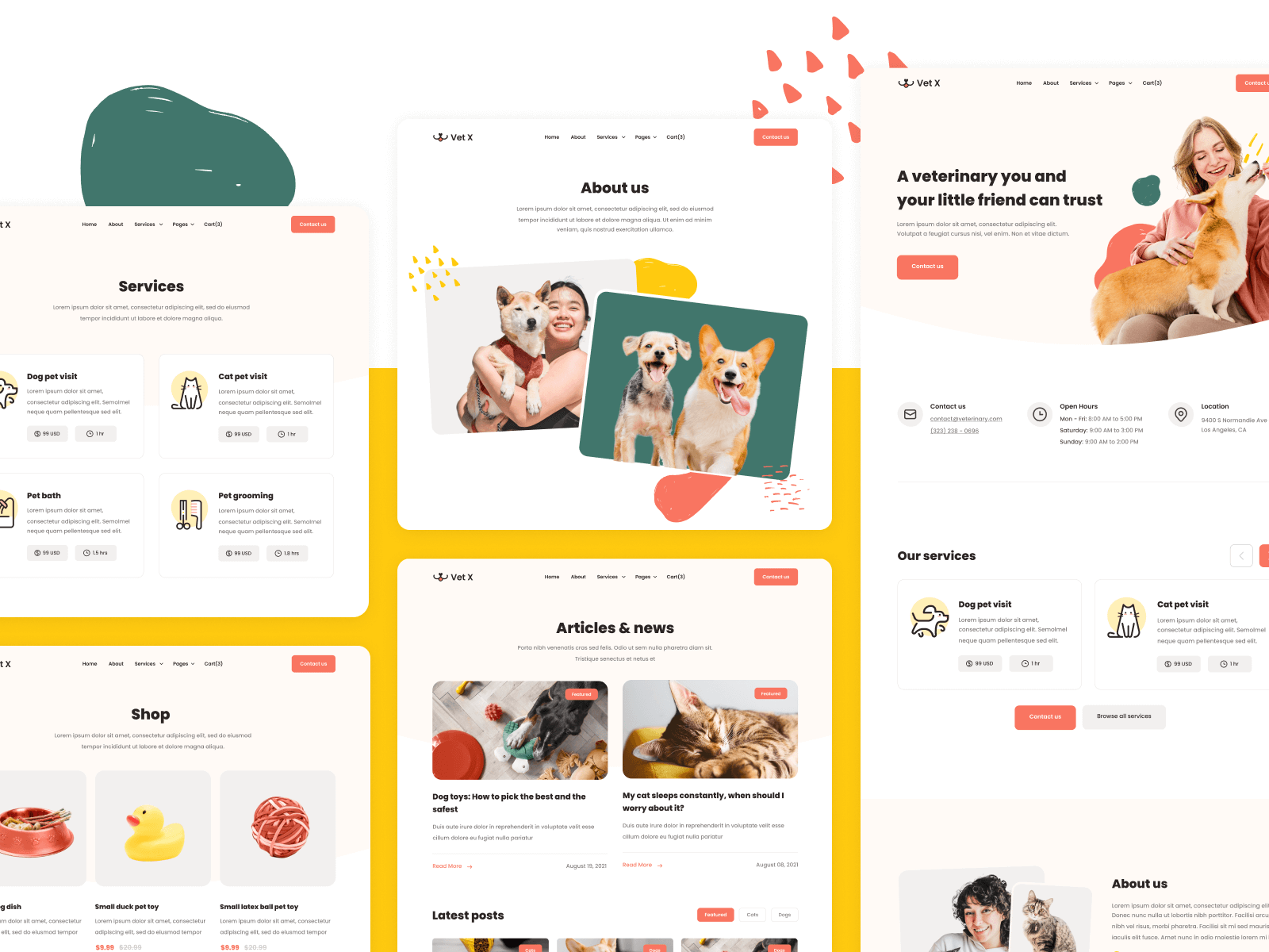 Vet Pet Doctor Webflow Template