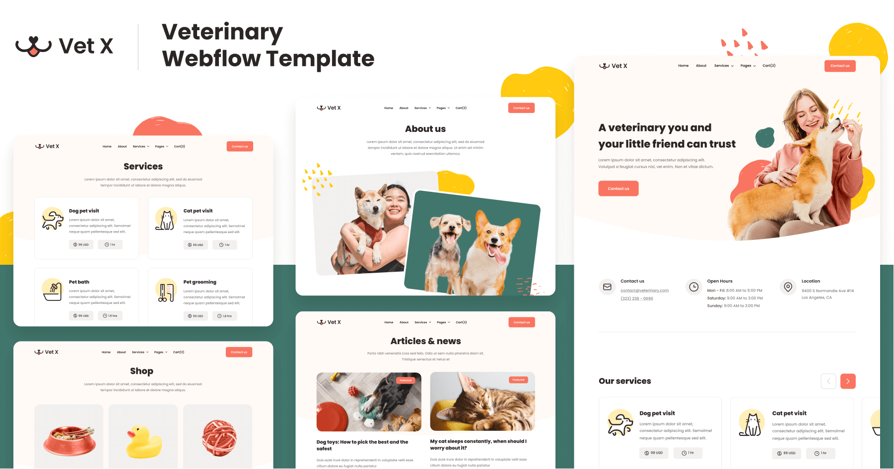 Vet X Webflow Template
