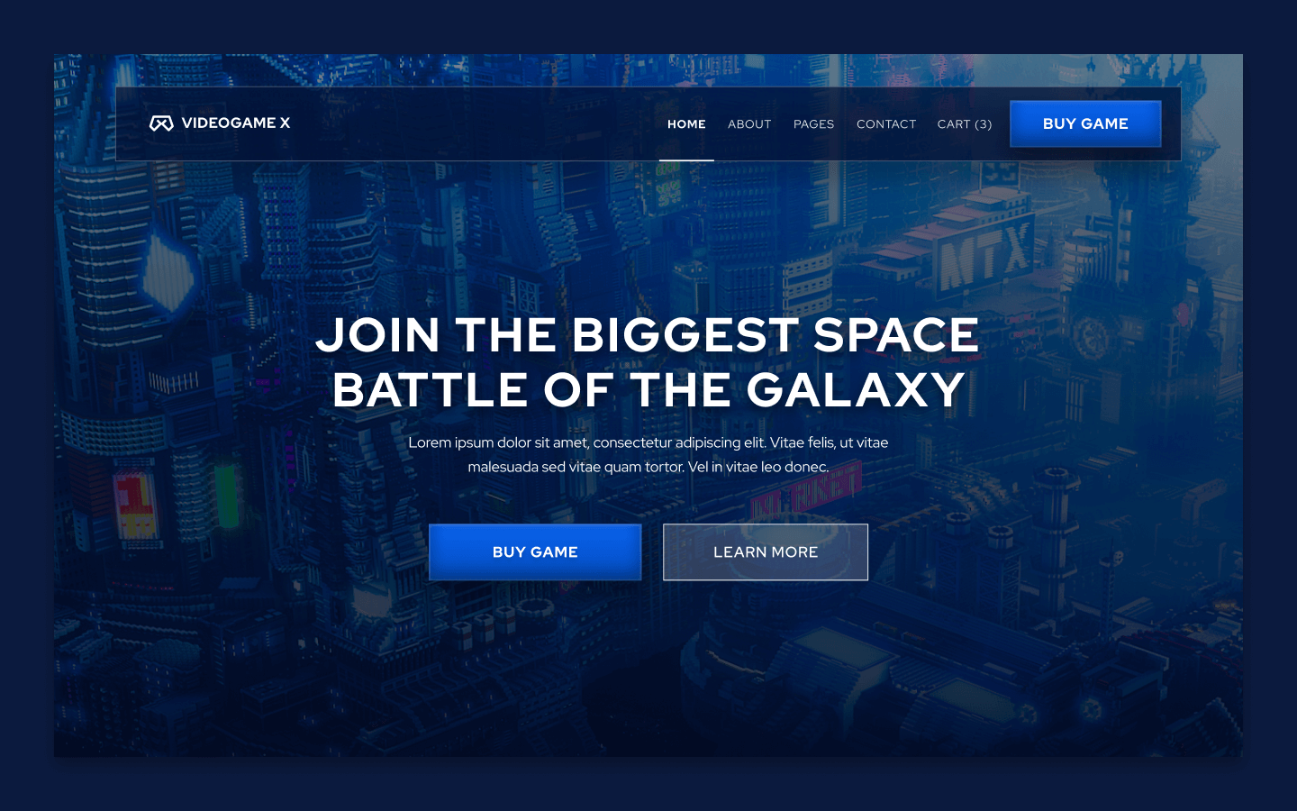 Videogame Webflow Website Template