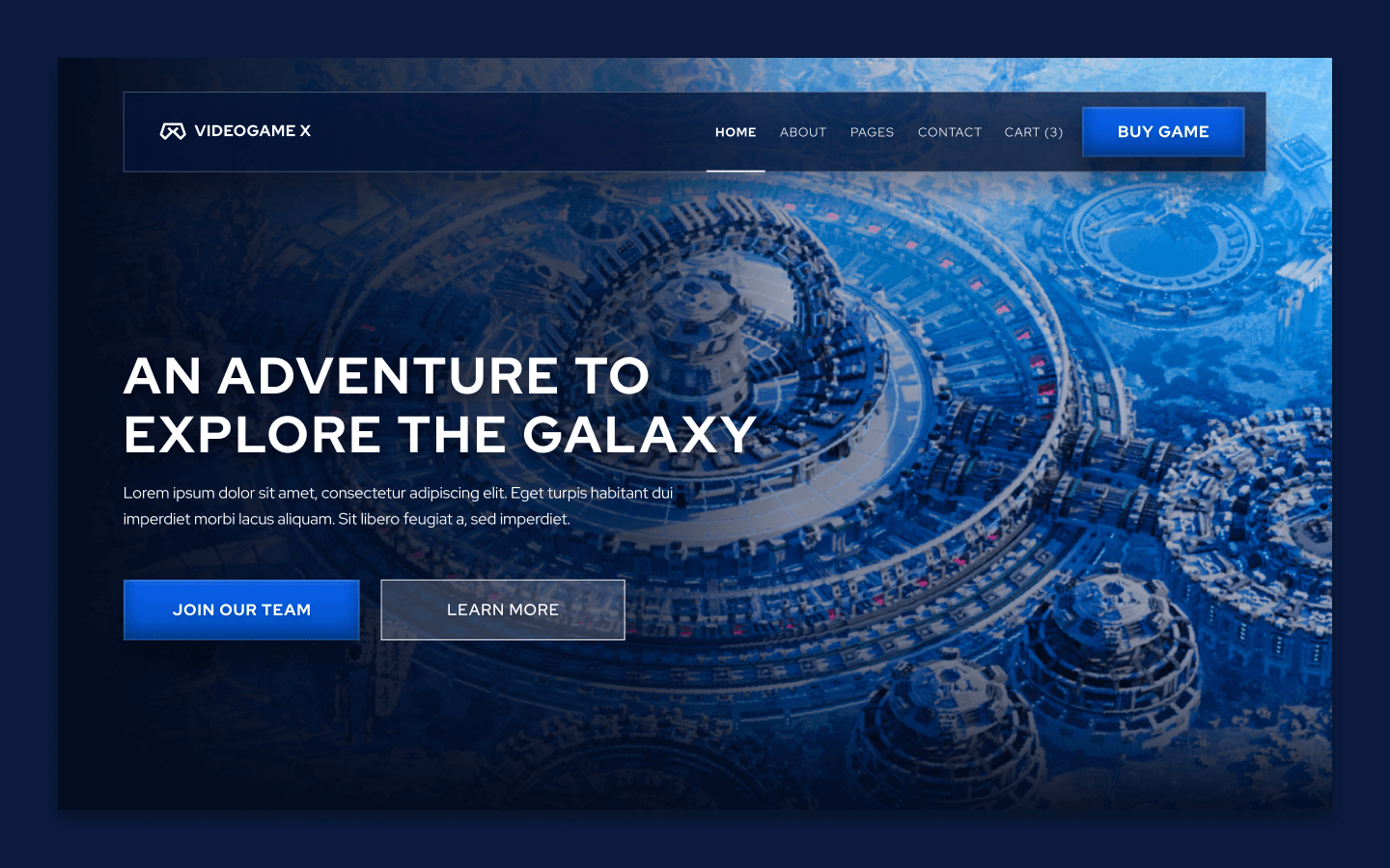 Videogame X Webflow Template