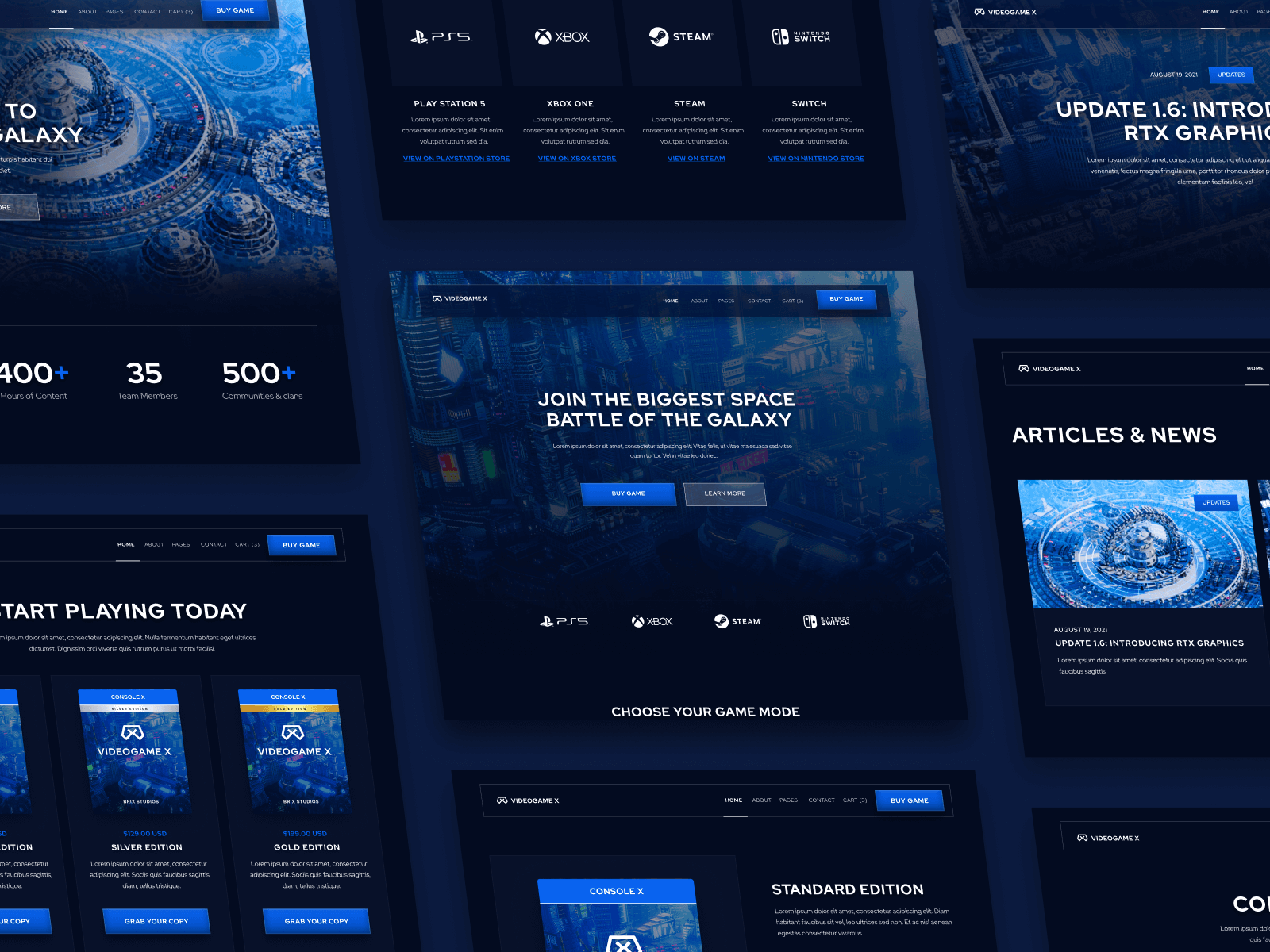 Game Studio Webflow Template