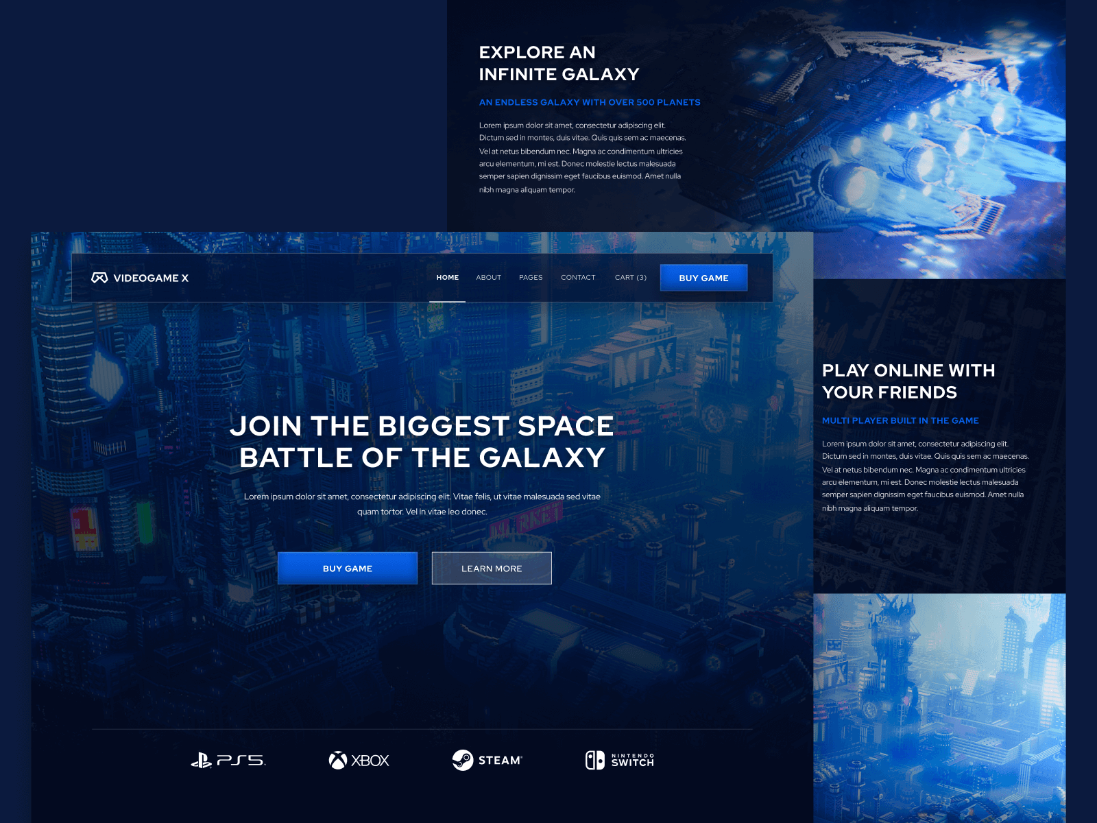Videogame Webflow Website Template