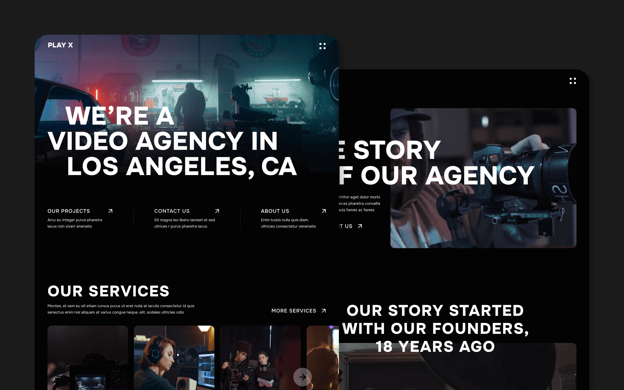 Video Production Agency Webflow Template