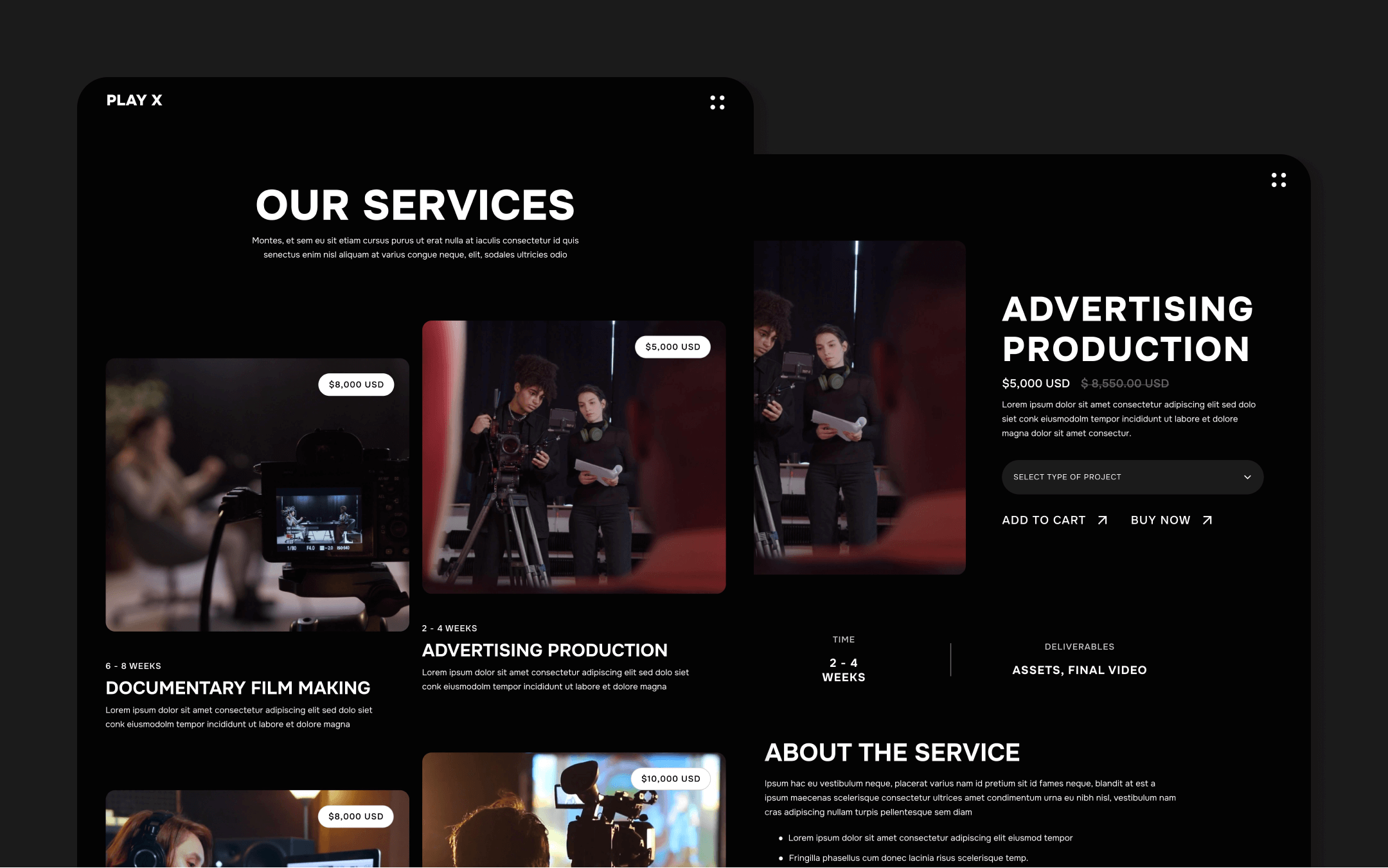 Play X Webflow Template