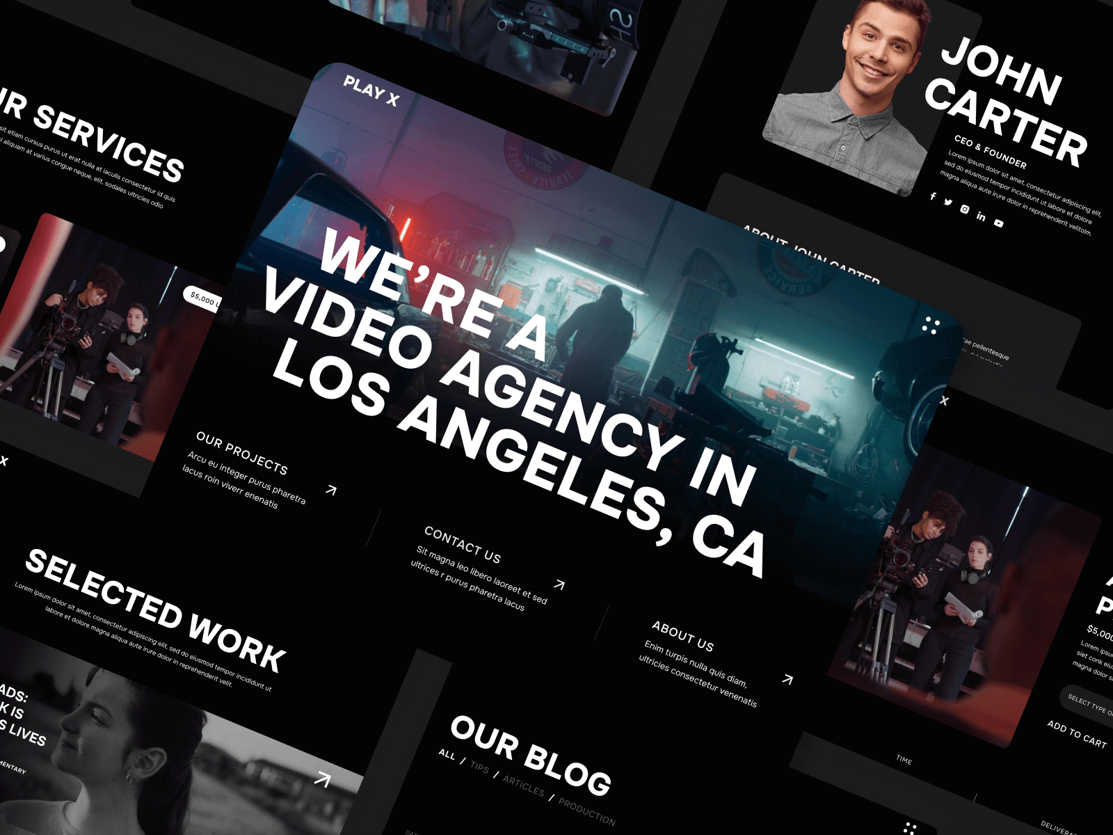 Filmmakers Agency Webflow Template