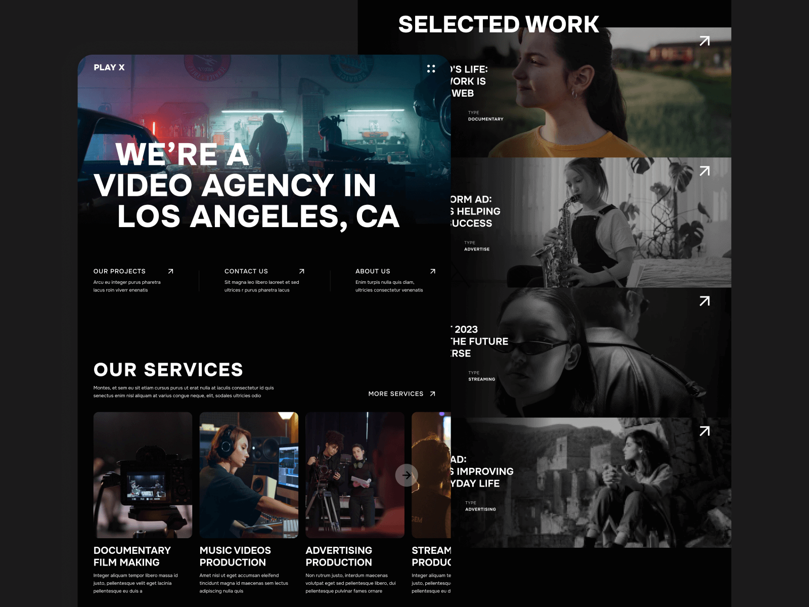 Video Production Agency Webflow Template