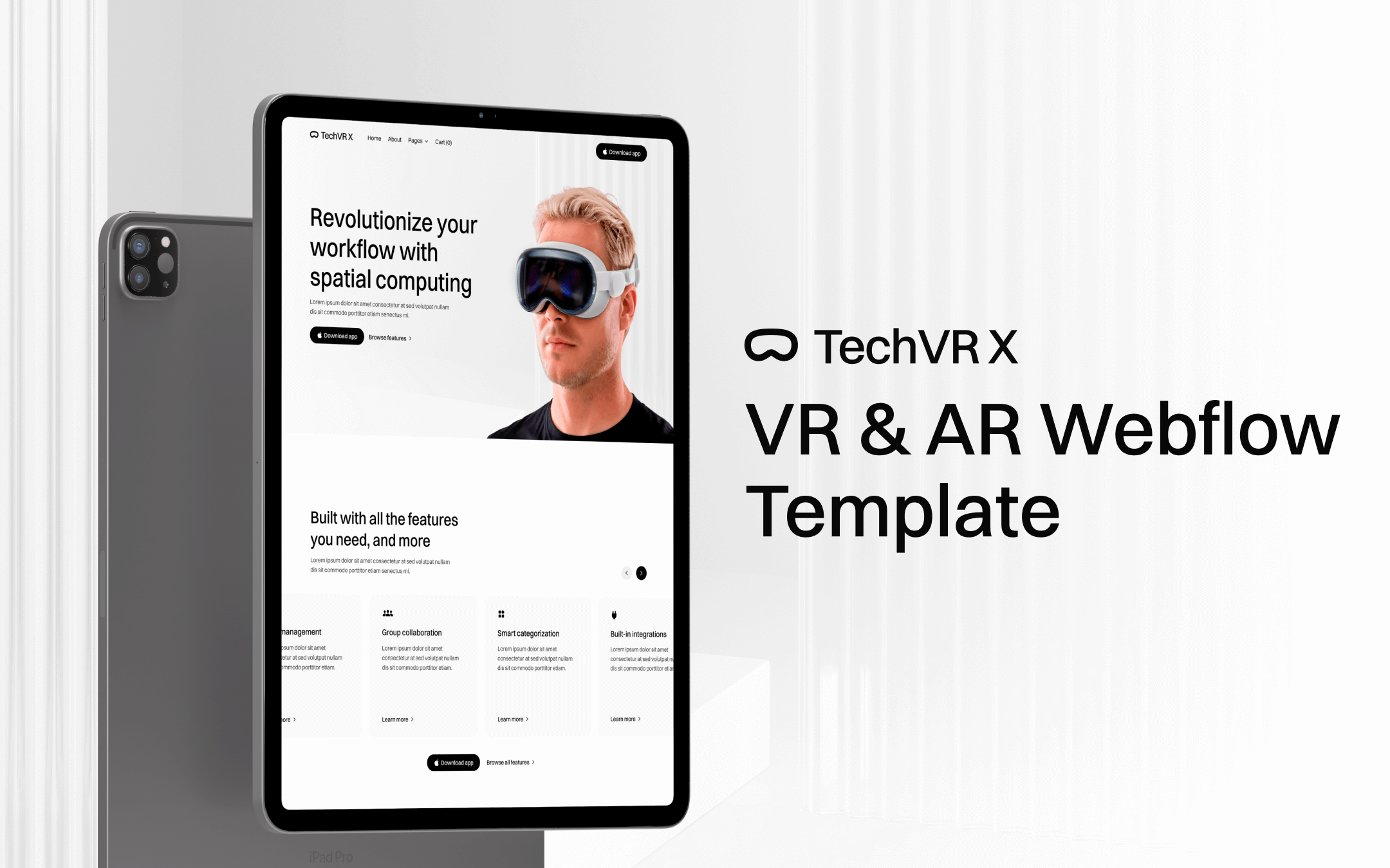 VR & AR Webflow Template