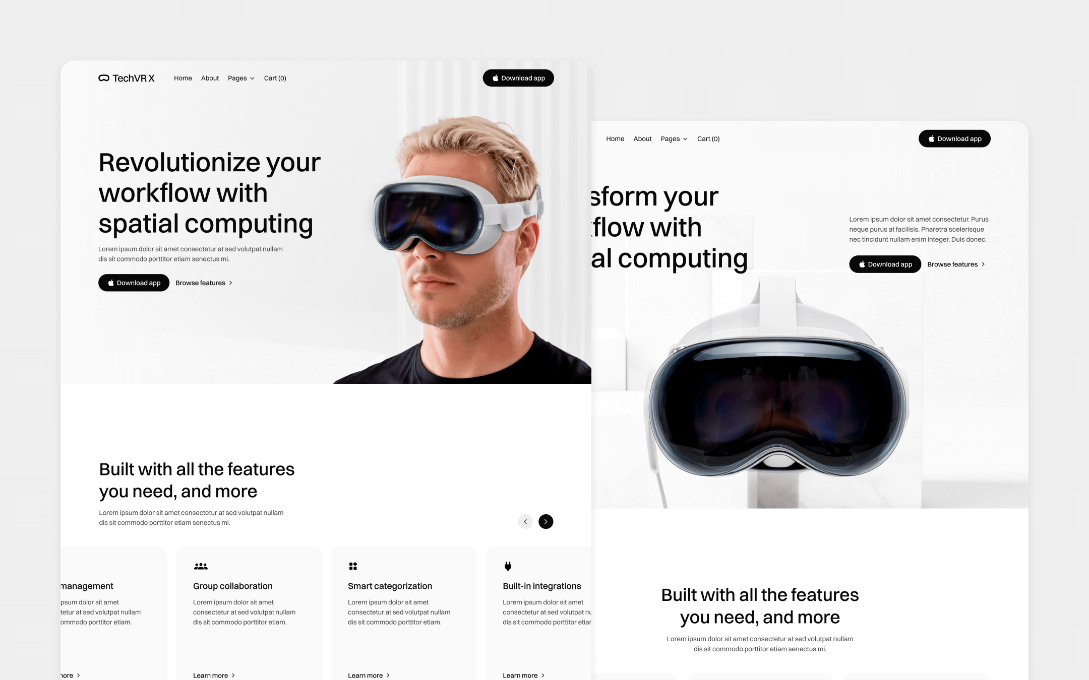 TechVR X Webflow Template