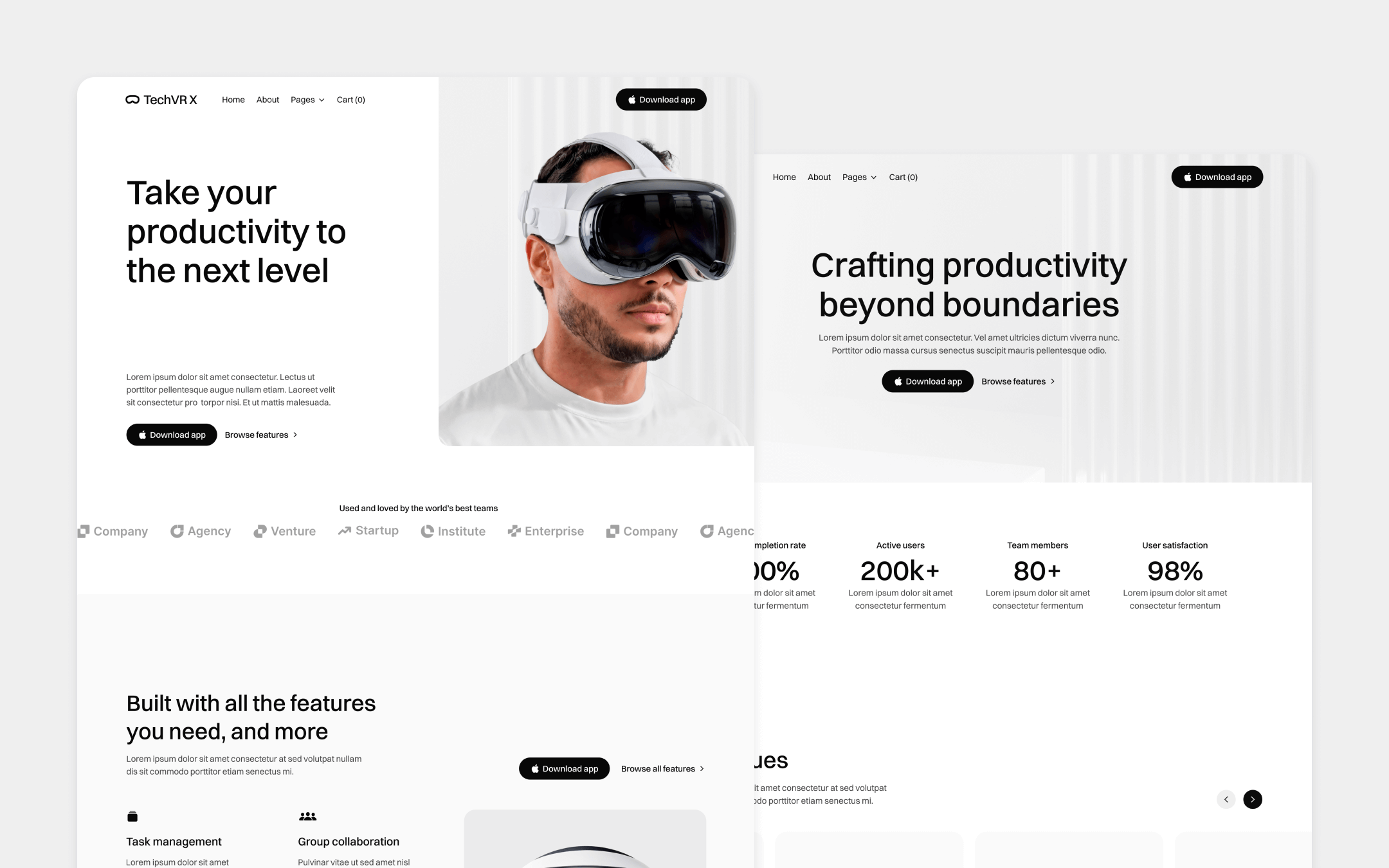 TechVR X Webflow Template